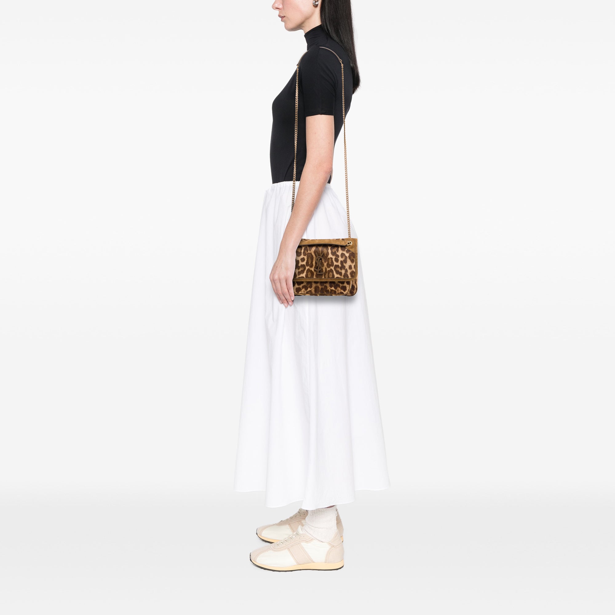 Saint Laurent Baby Pony Hair Leopard Print Niki - image 6