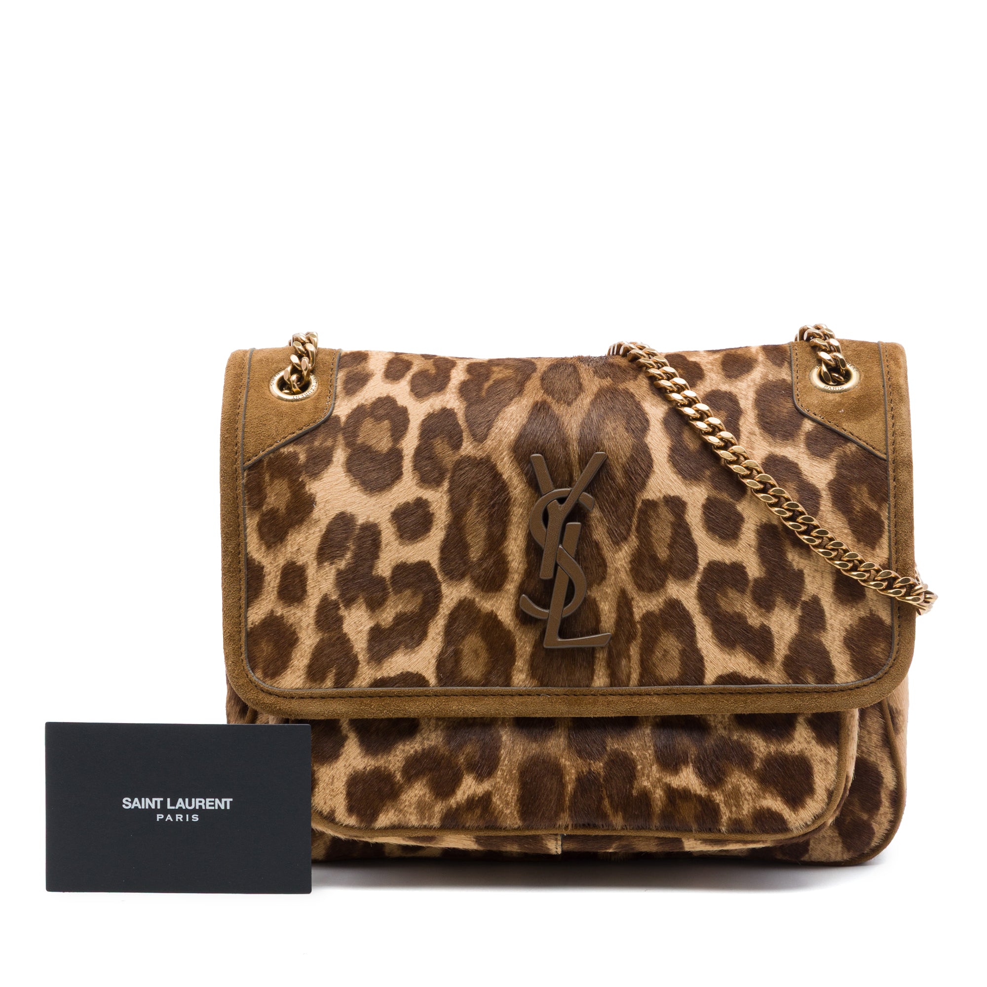 Saint Laurent Baby Pony Hair Leopard Print Niki - image 7