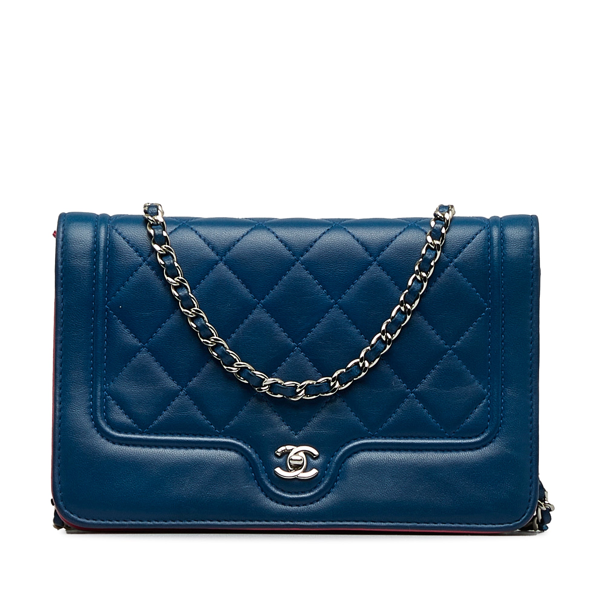 Chanel CC Quilted Lambskin Wallet On Chain - image 1