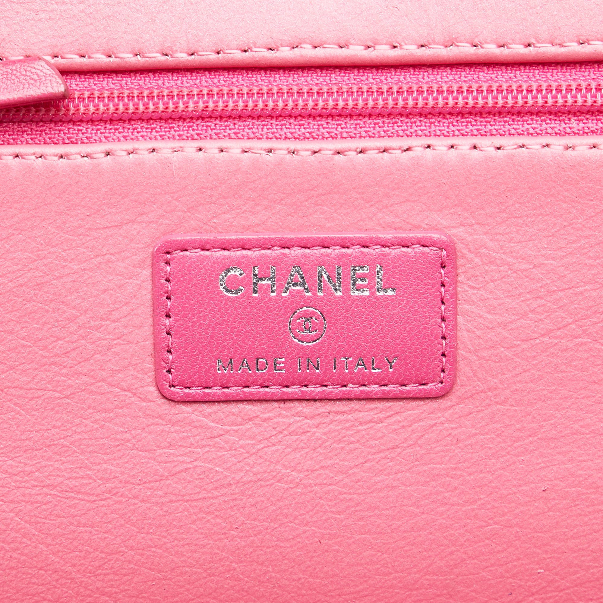 Chanel CC Quilted Lambskin Wallet On Chain - image 7