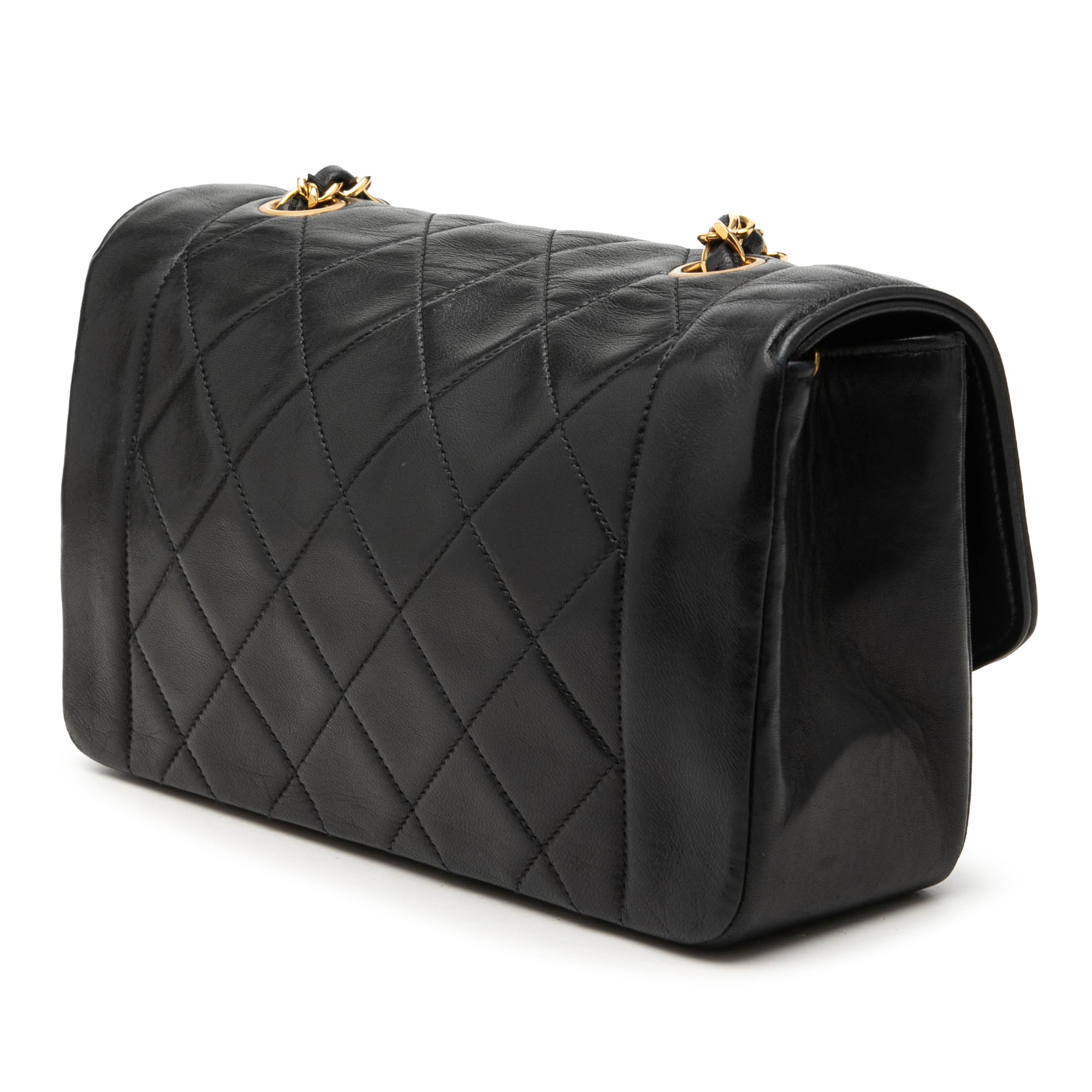 Chanel Small Lambskin Diana Flap - image 2