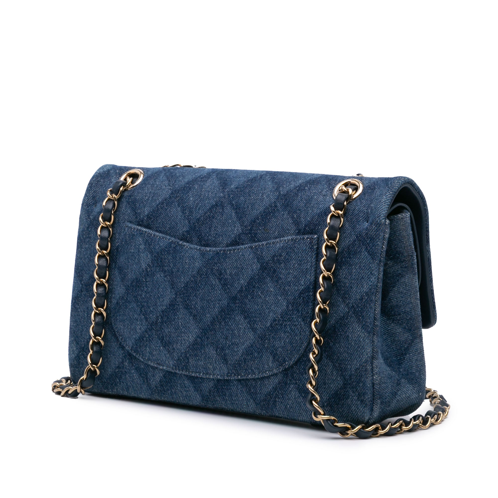 Chanel Medium Classic Printed Denim Double Flap - image 2