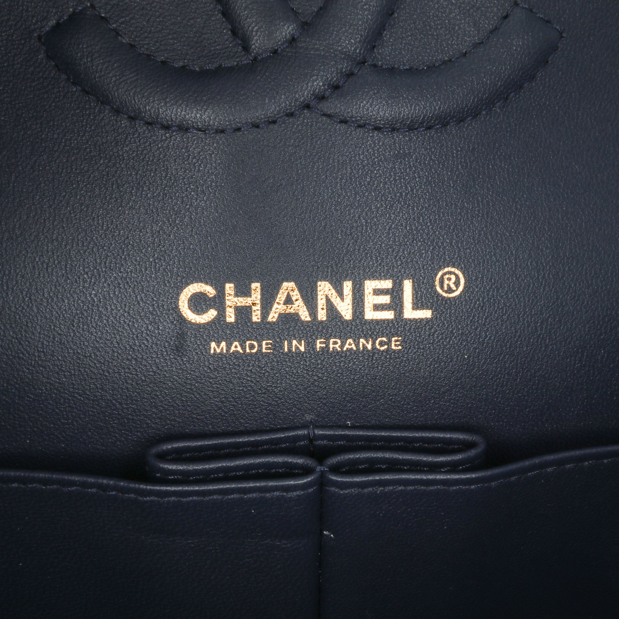 Chanel Medium Classic Printed Denim Double Flap - image 7
