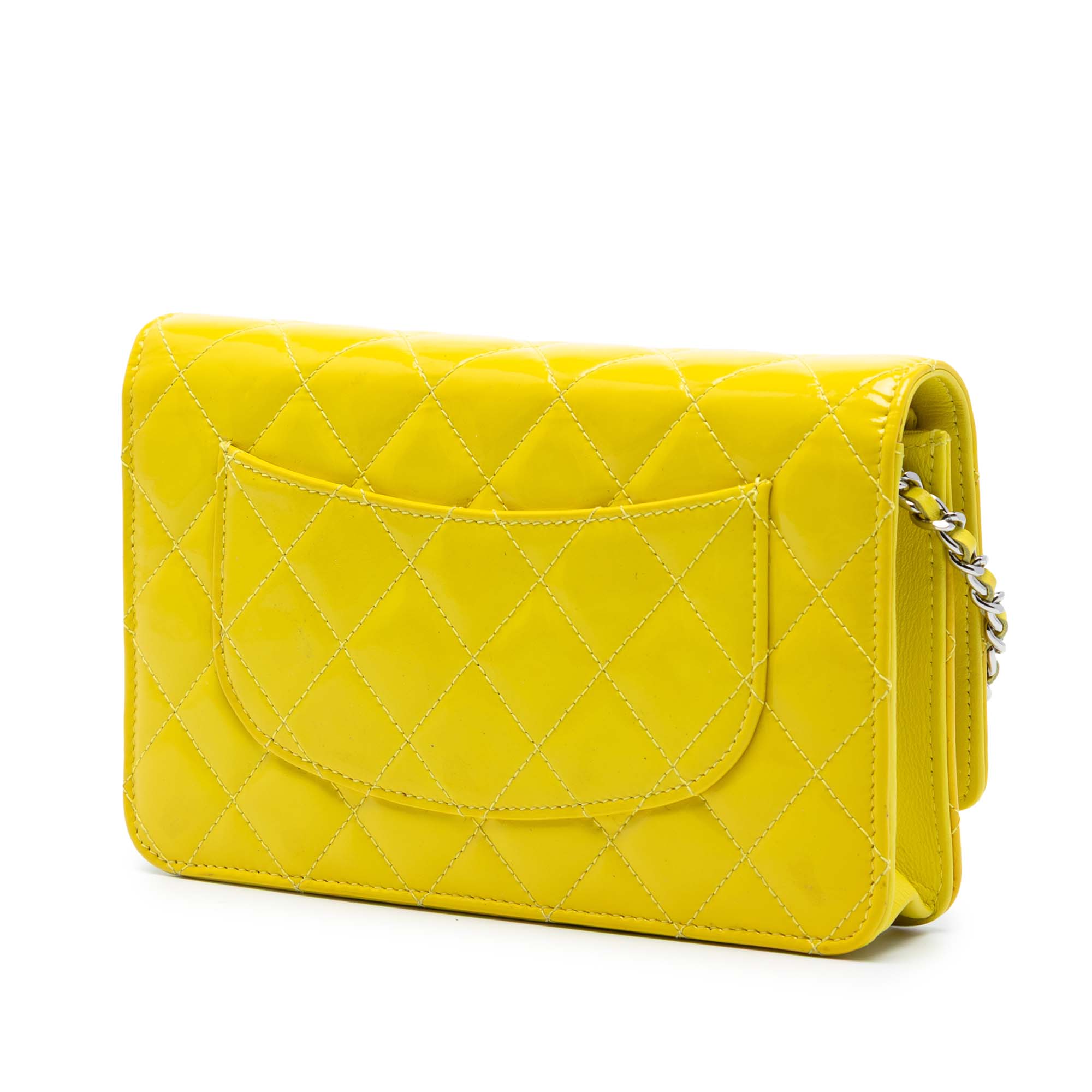 Chanel CC Quilted Patent Wallet On Chain - image 2
