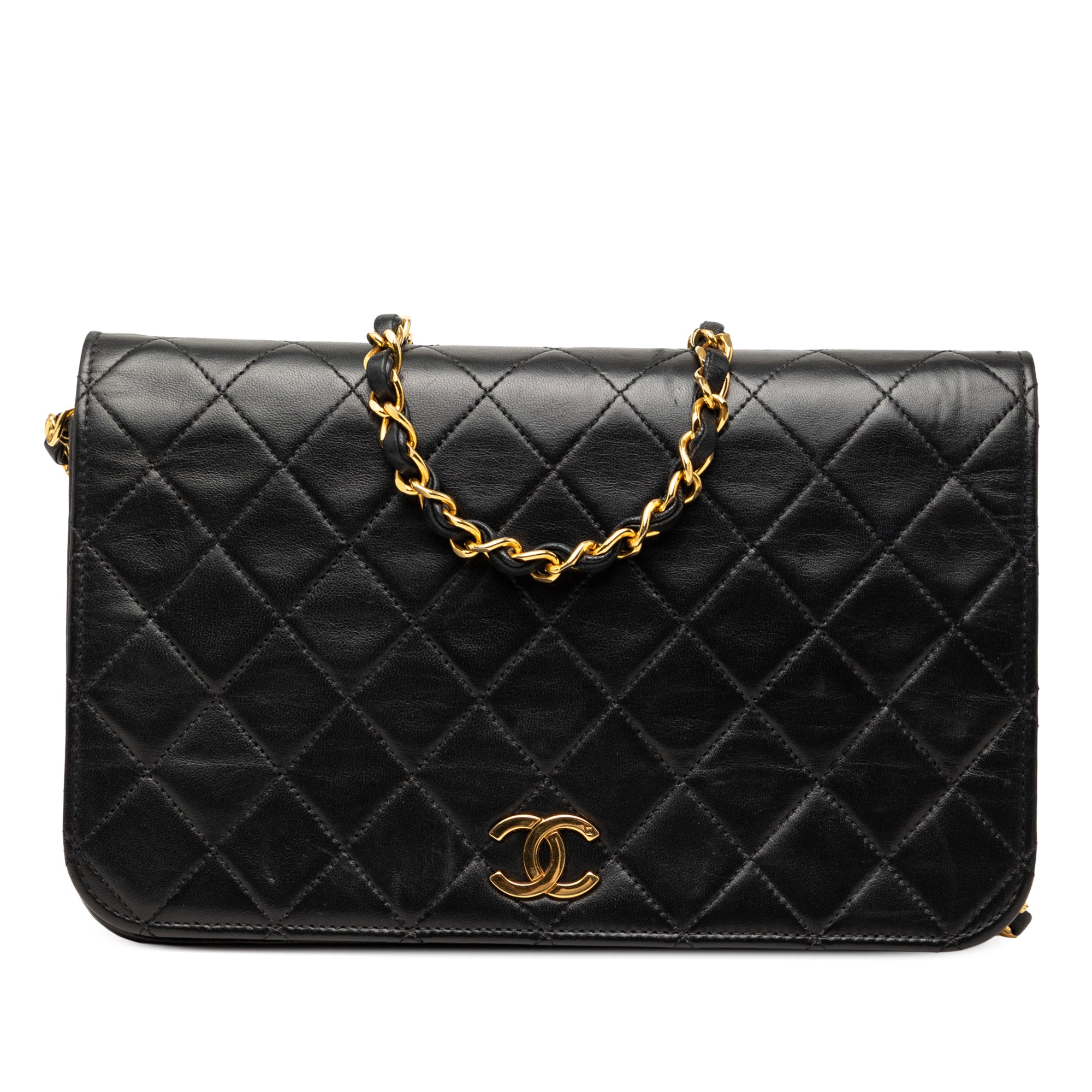 Chanel CC Quilted Lambskin Full Single Flap - image 1
