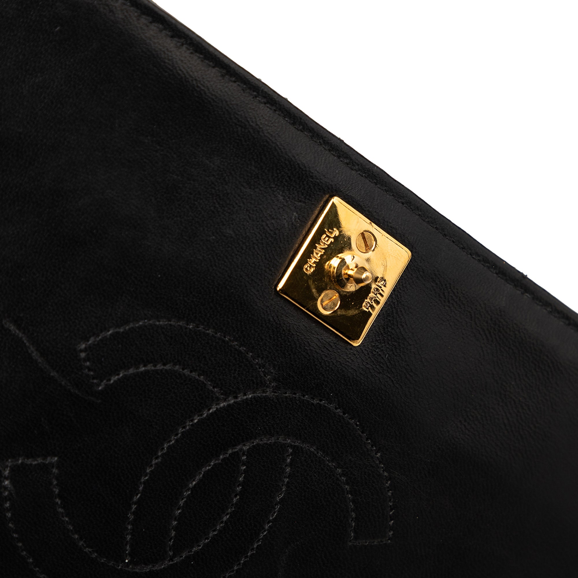 Chanel CC Quilted Lambskin Full Single Flap - image 6