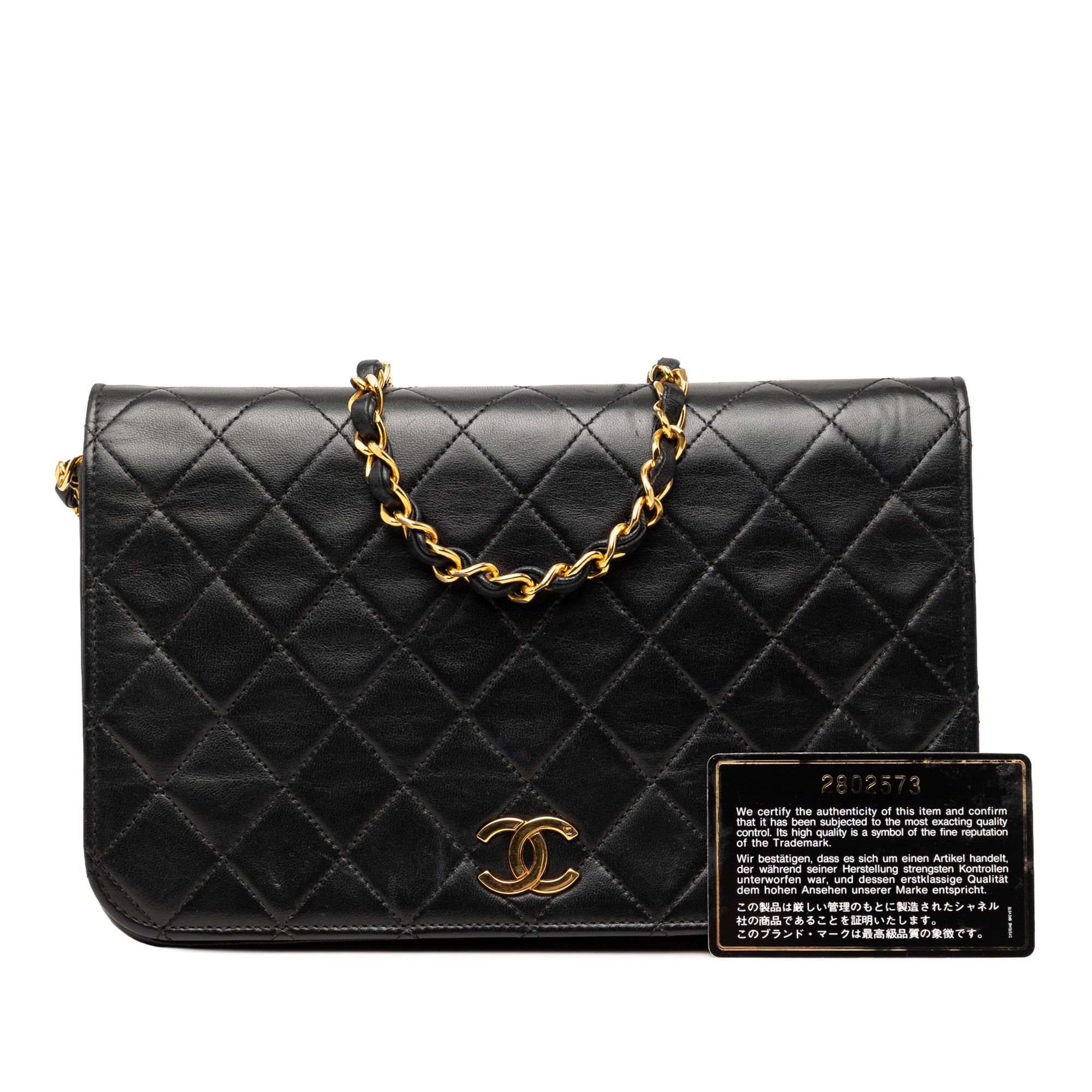 Chanel CC Quilted Lambskin Full Single Flap - image 8
