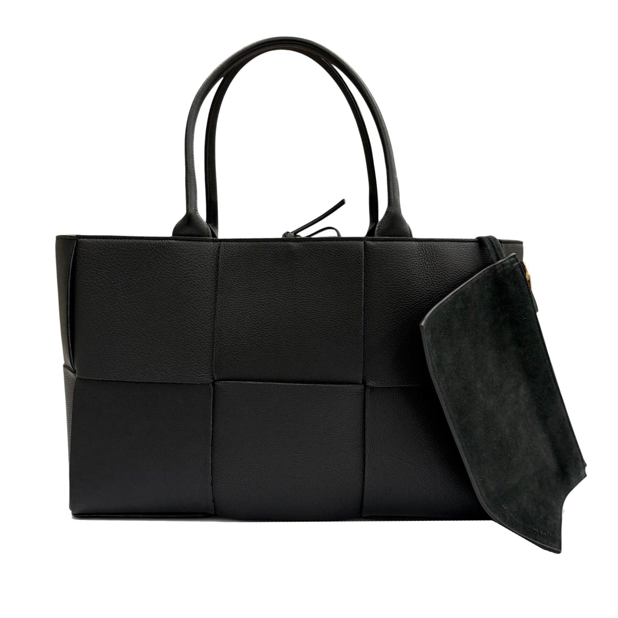 Bottega Veneta Medium Grained Calfskin Maxi Intrecciato Arco Tote - image 1