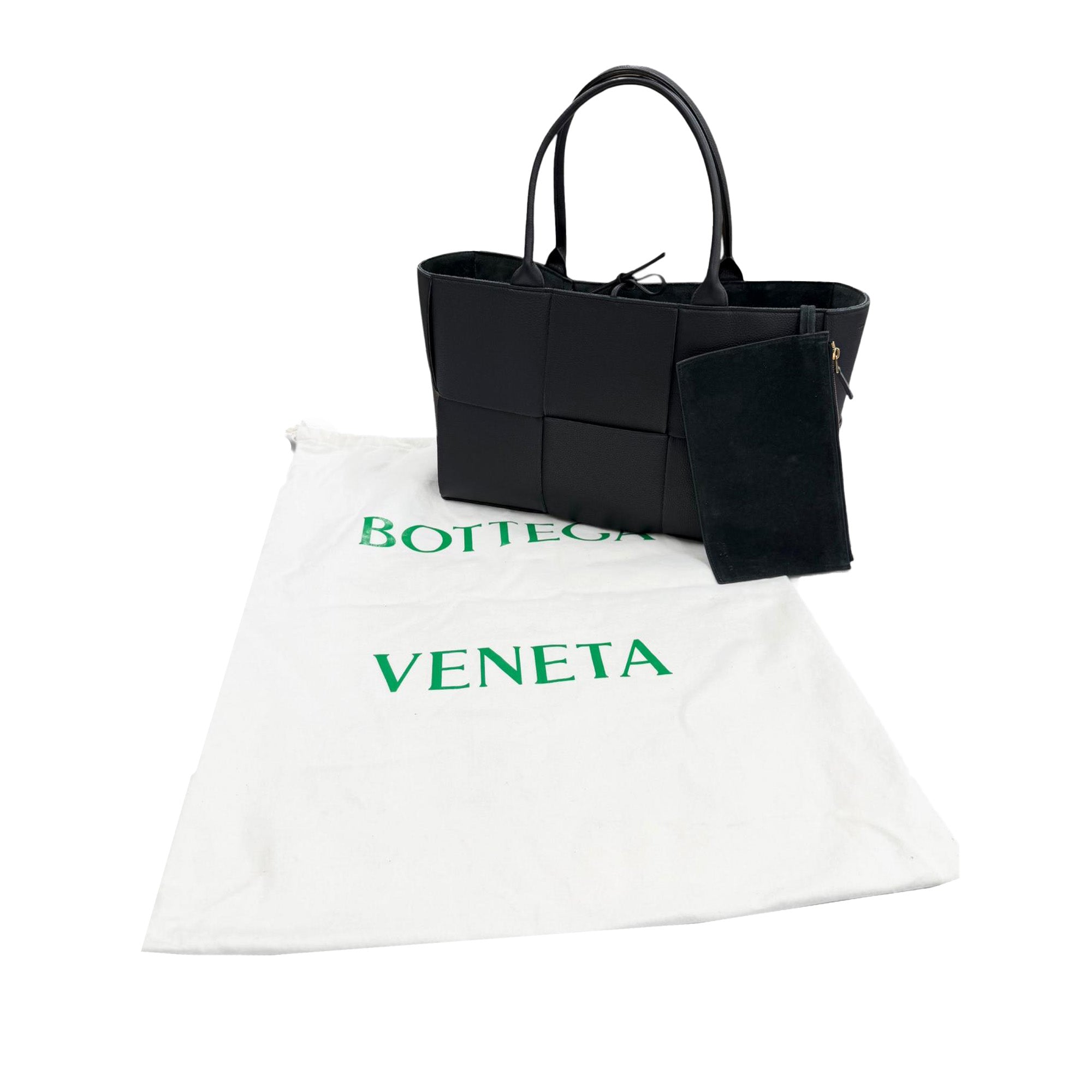 Bottega Veneta Medium Grained Calfskin Maxi Intrecciato Arco Tote - image 12