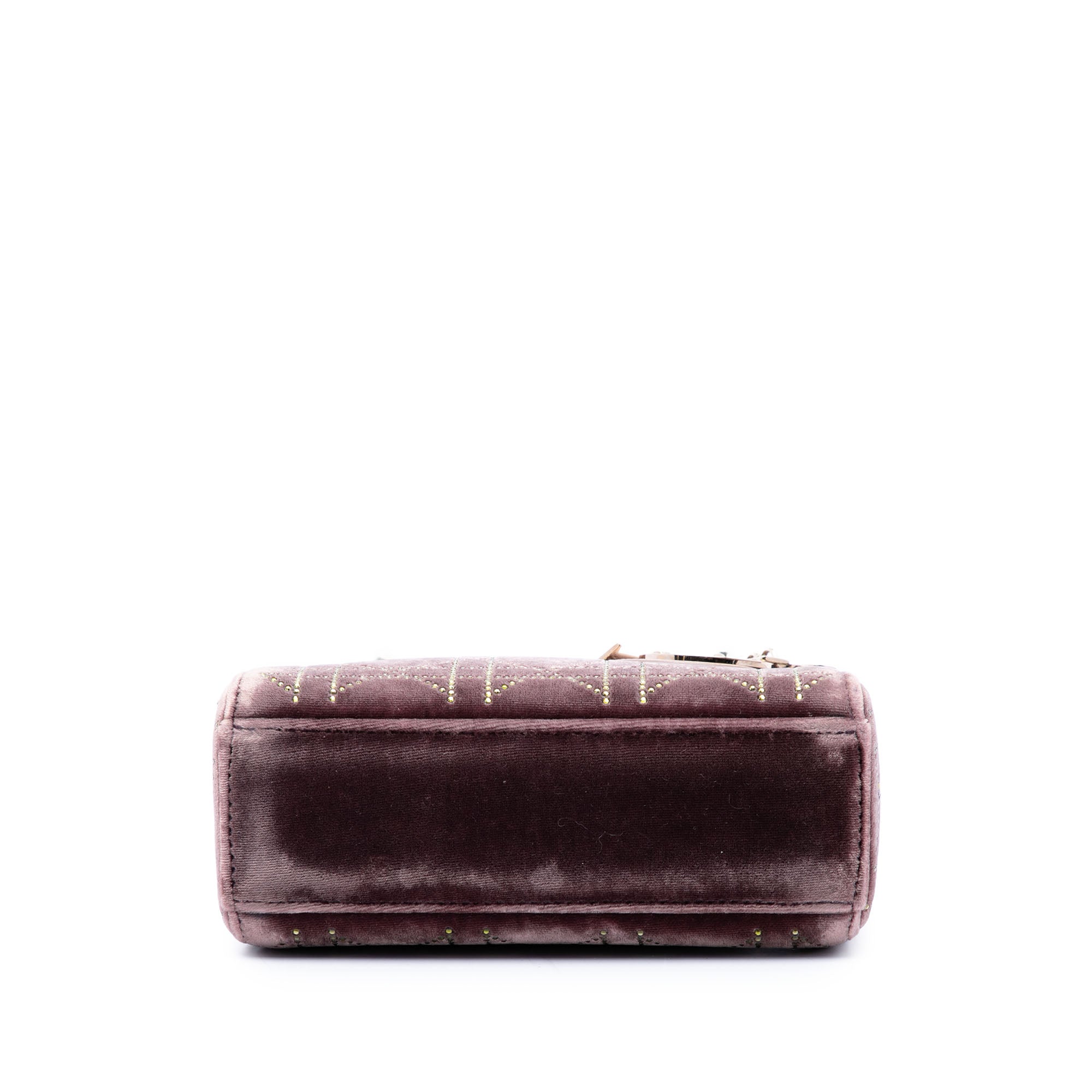 Dior Mini Bicolor Velvet Cannage Strass Embellished Lady Dior - image 3