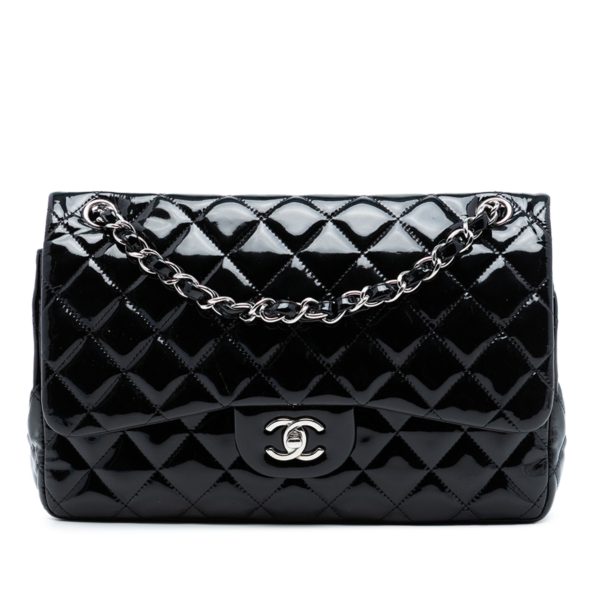 Chanel Jumbo Classic Patent Double Flap - image 1