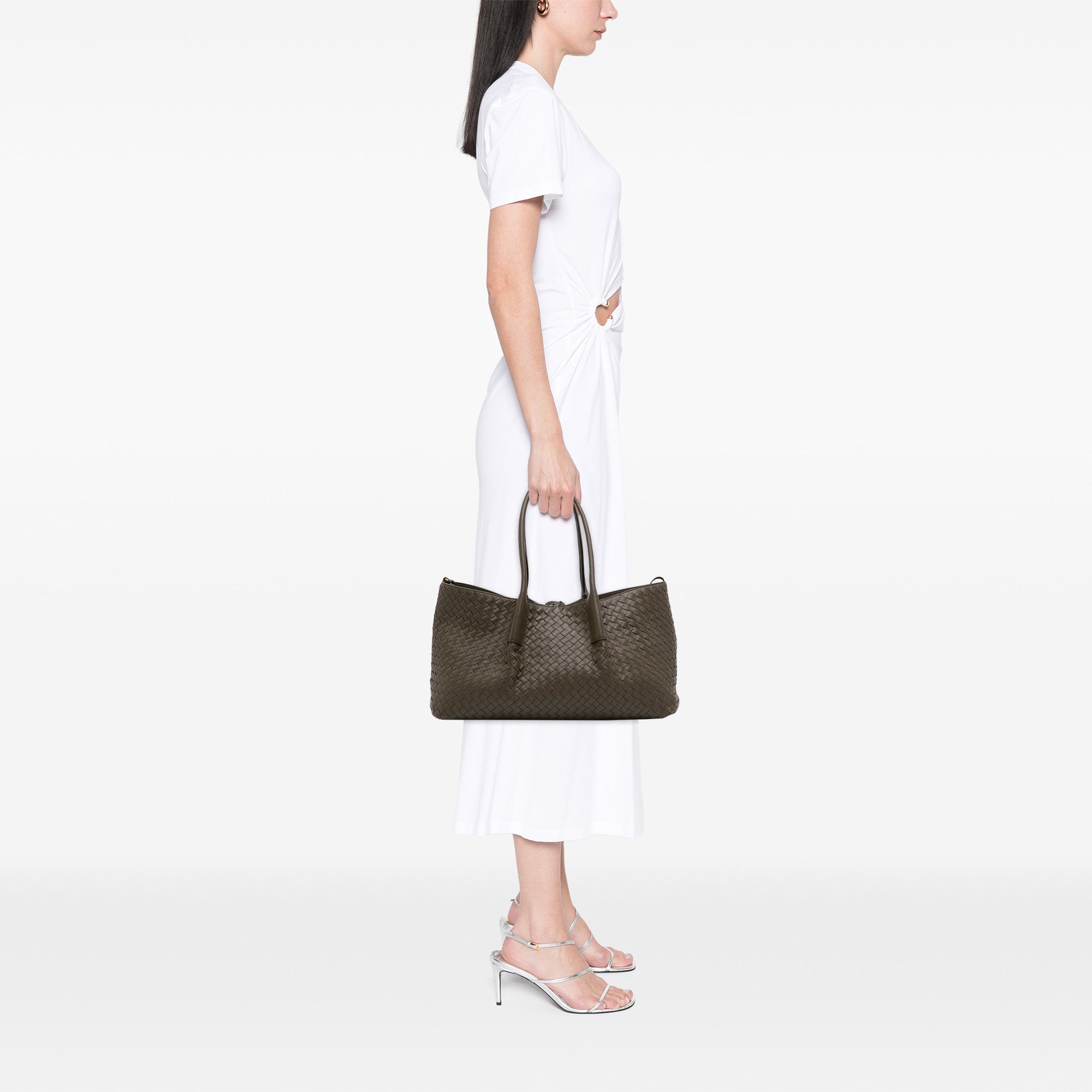 Bottega Veneta Large Calfskin Intrecciato Pinacoteca Tote - image 6
