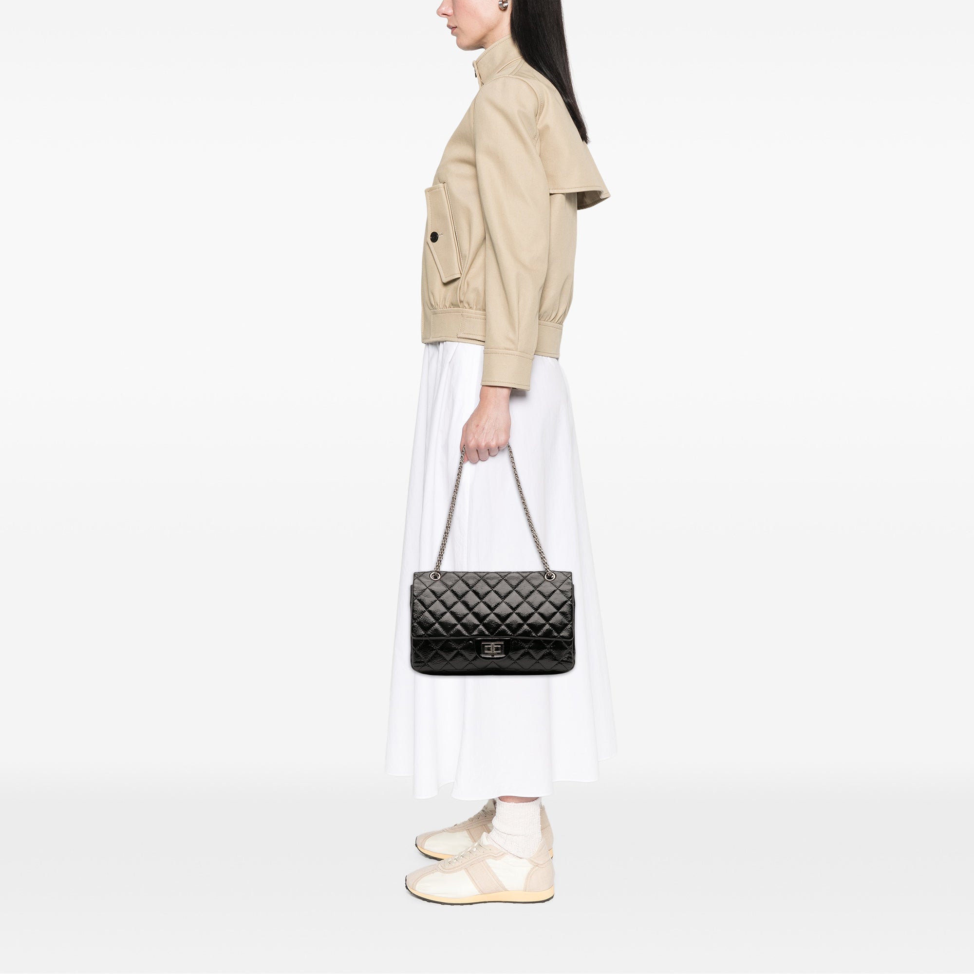 Chanel Quilted Patent Reissue 2.55 Double Flap 226 - image 14