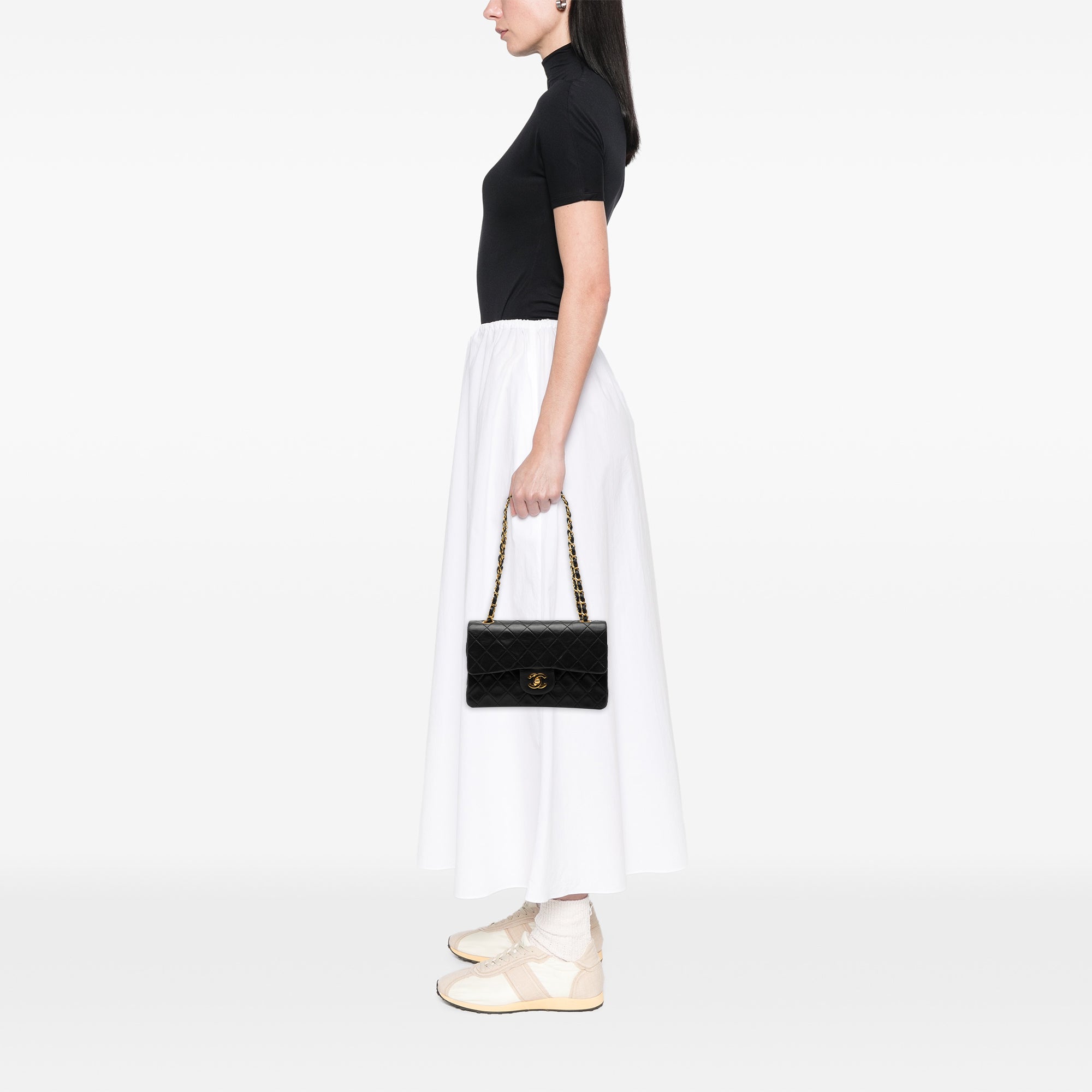 Chanel Small Classic Lambskin Double Flap - image 7