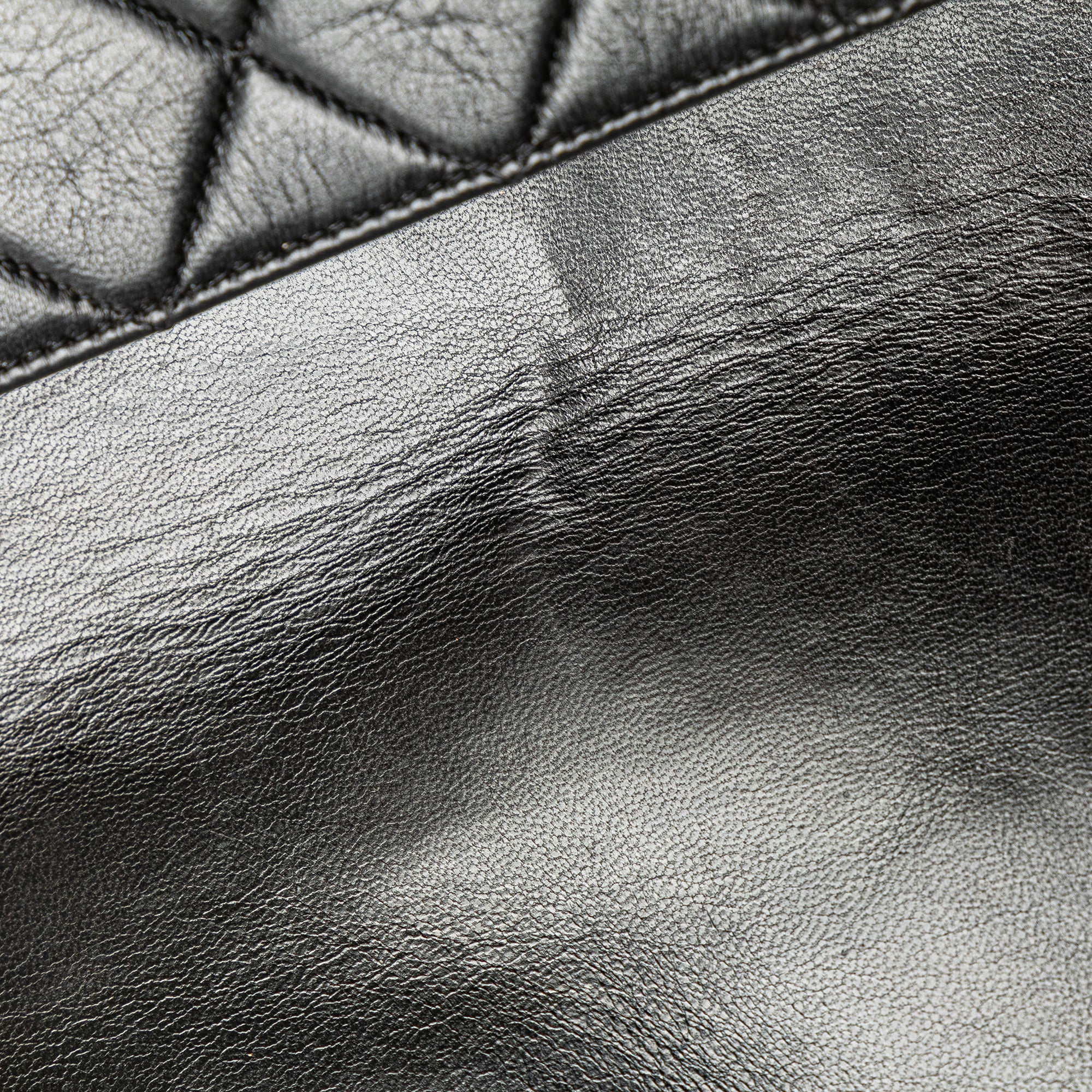 Chanel Quilted Lambskin Half Moon Single Flap - image 8