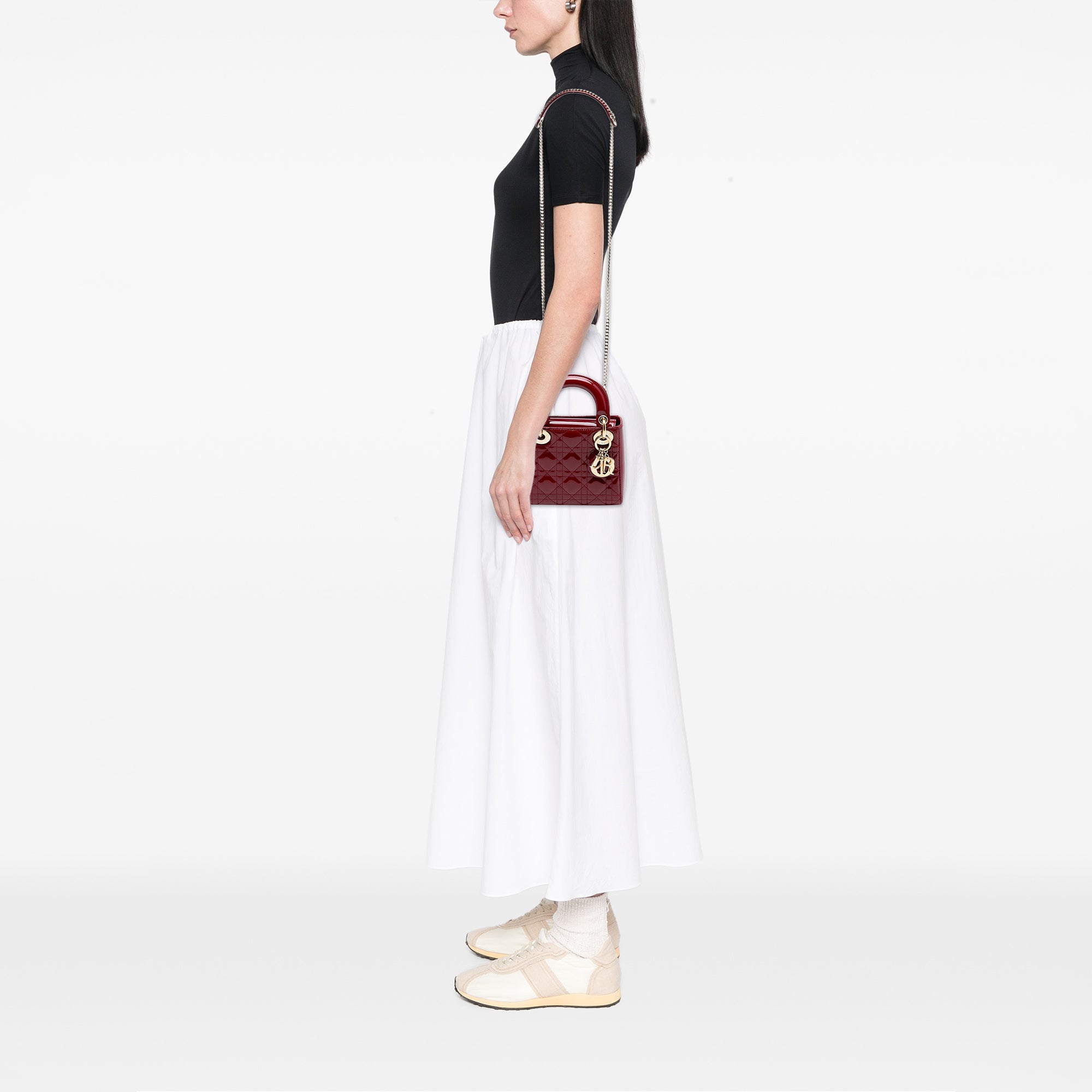 Dior Mini Patent Cannage Lady Dior - image 7