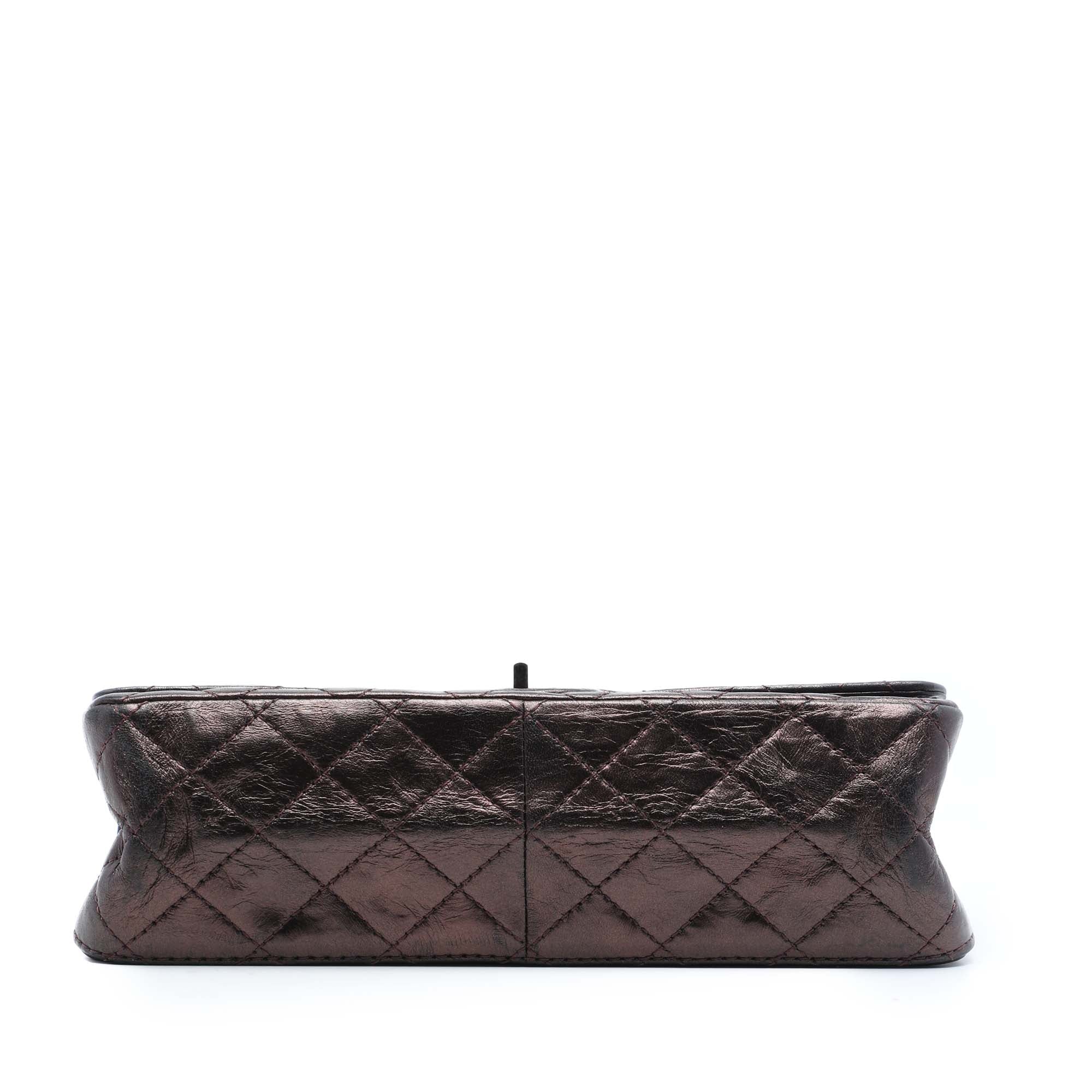 Chanel Quilted Metallic Aged Calfskin Reissue 2.55 Double Flap 226 - image 3