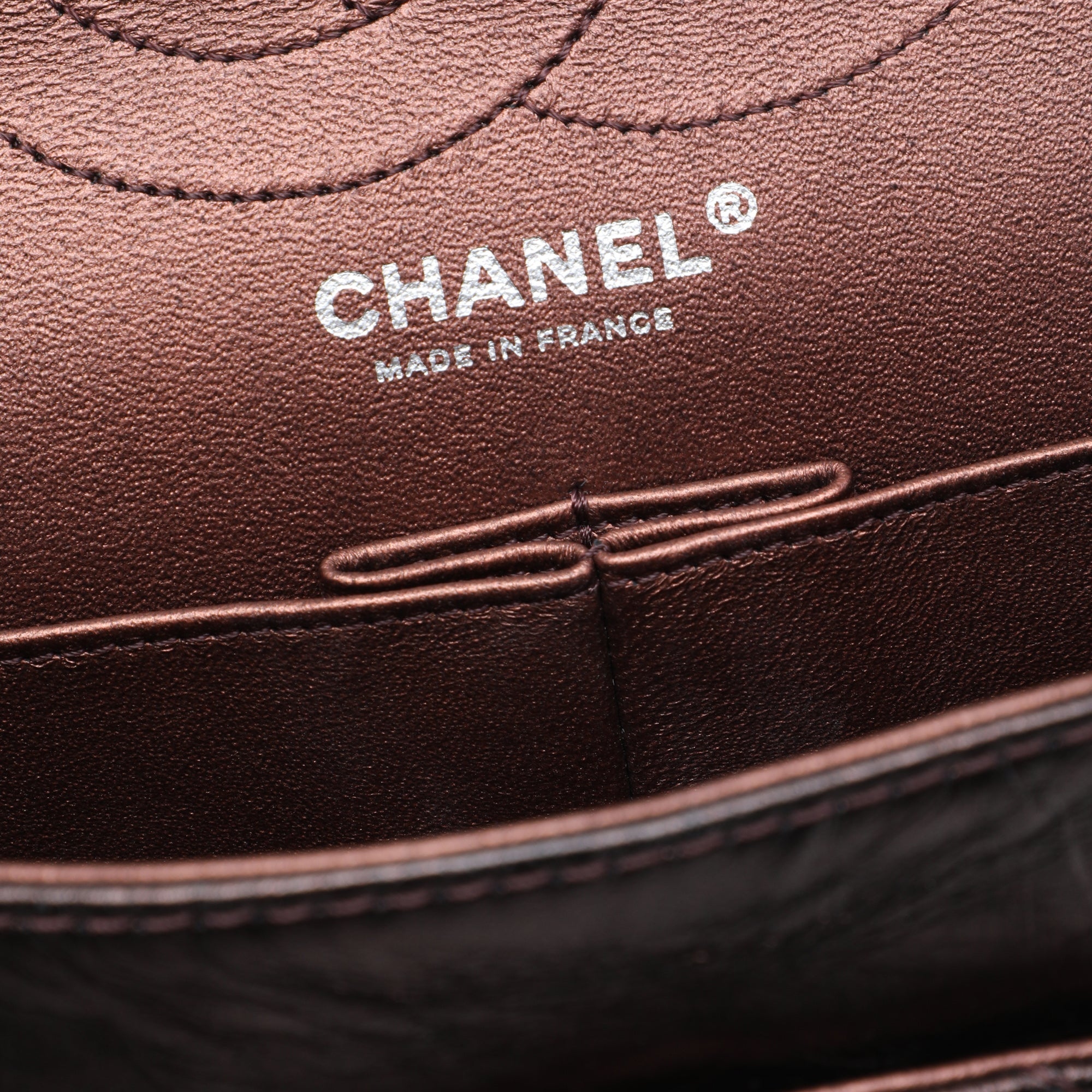 Chanel Quilted Metallic Aged Calfskin Reissue 2.55 Double Flap 226 - image 5