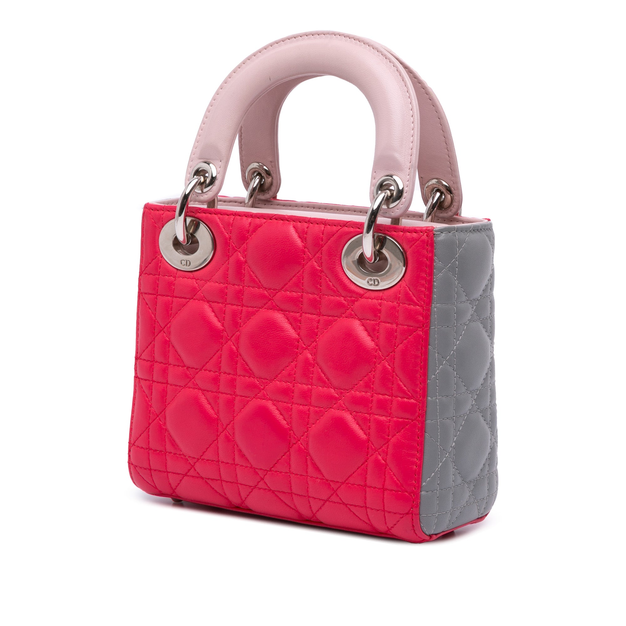 Dior Mini Tricolor Lambskin Cannage Lady Dior - image 2