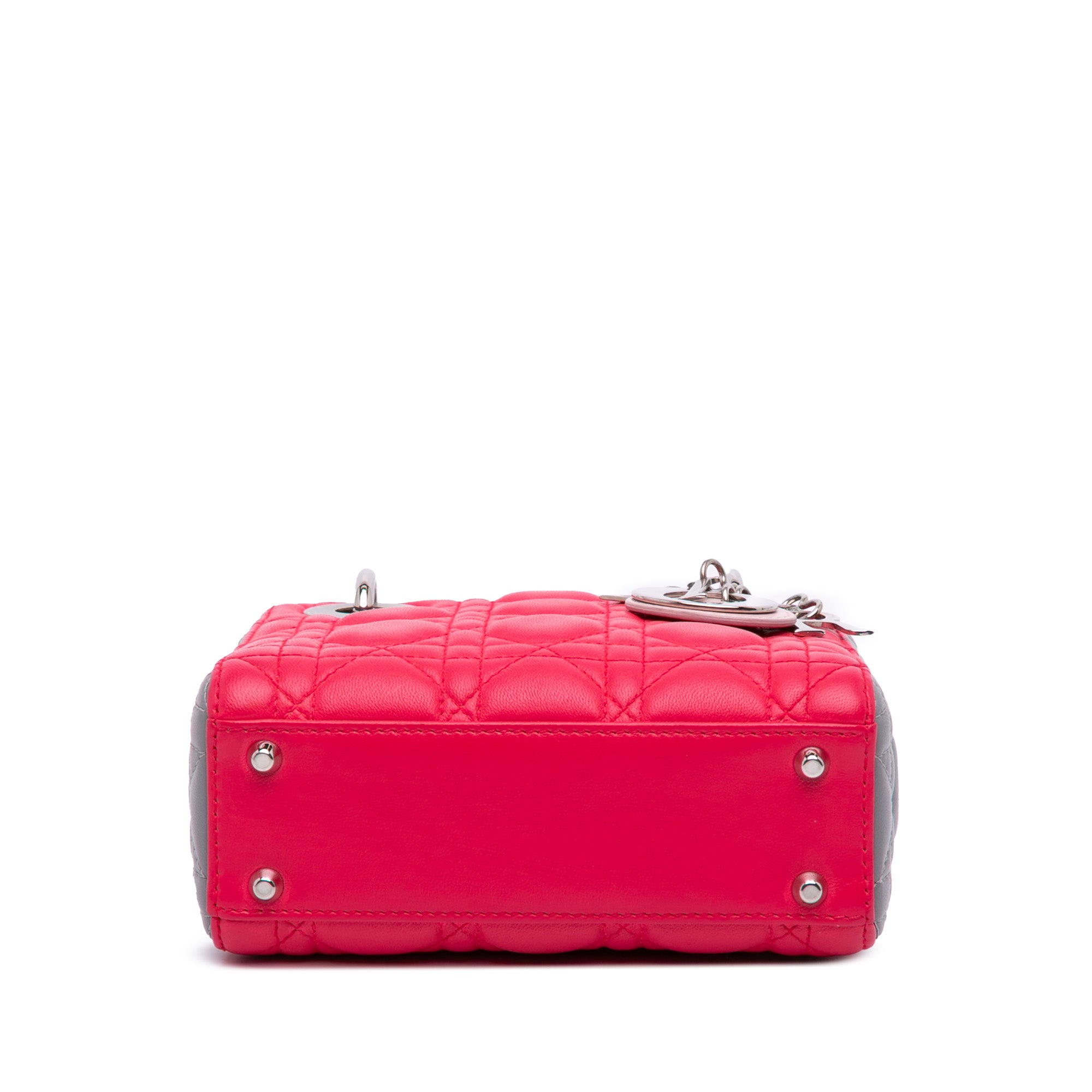 Dior Mini Tricolor Lambskin Cannage Lady Dior - image 3