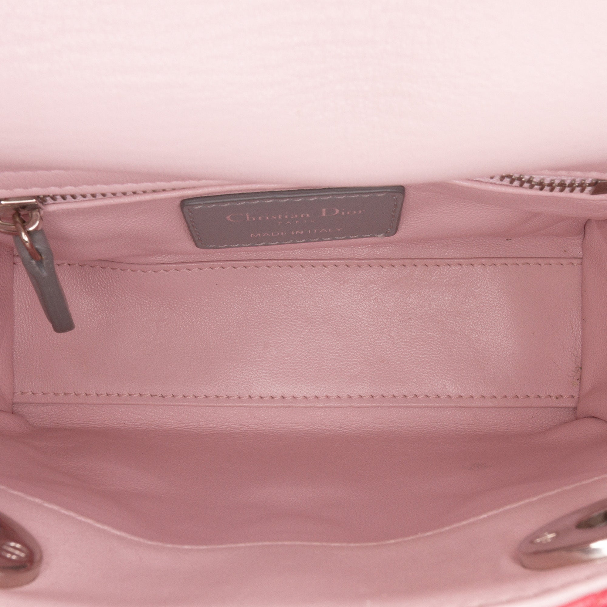 Dior Mini Tricolor Lambskin Cannage Lady Dior - image 4