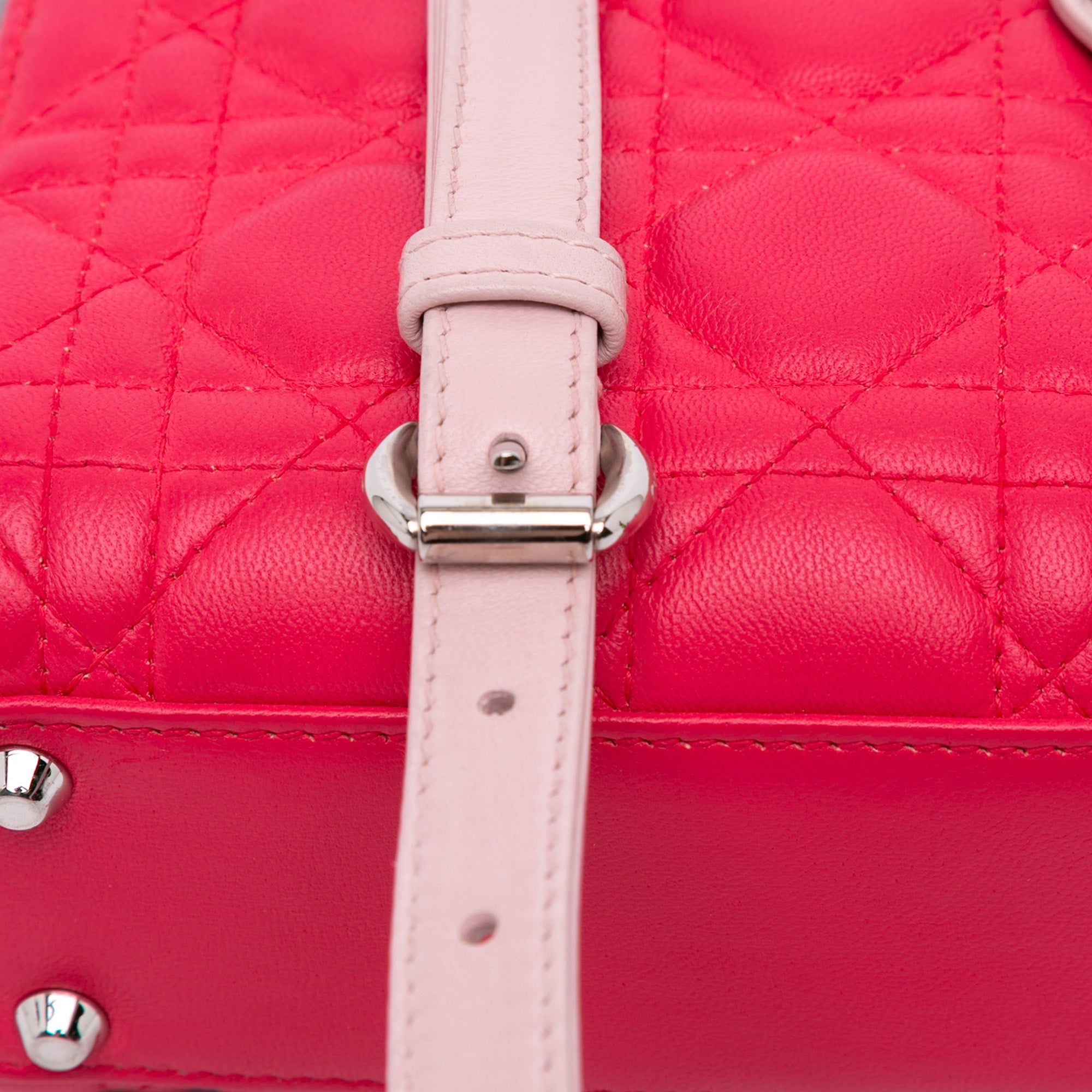 Dior Mini Tricolor Lambskin Cannage Lady Dior - image 9