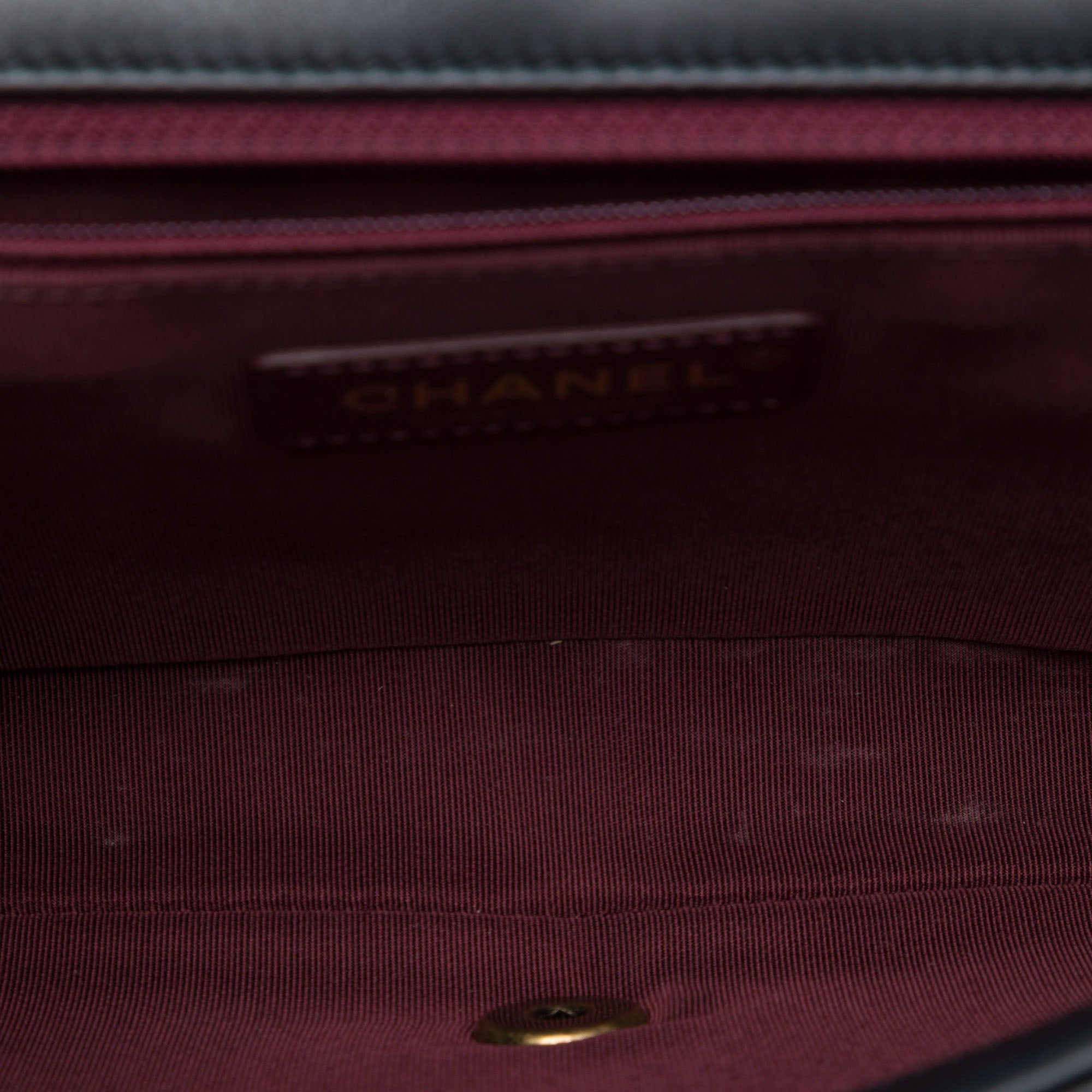 Chanel Paris Rome Quilted Lambskin Gold Bar Flap - image 4