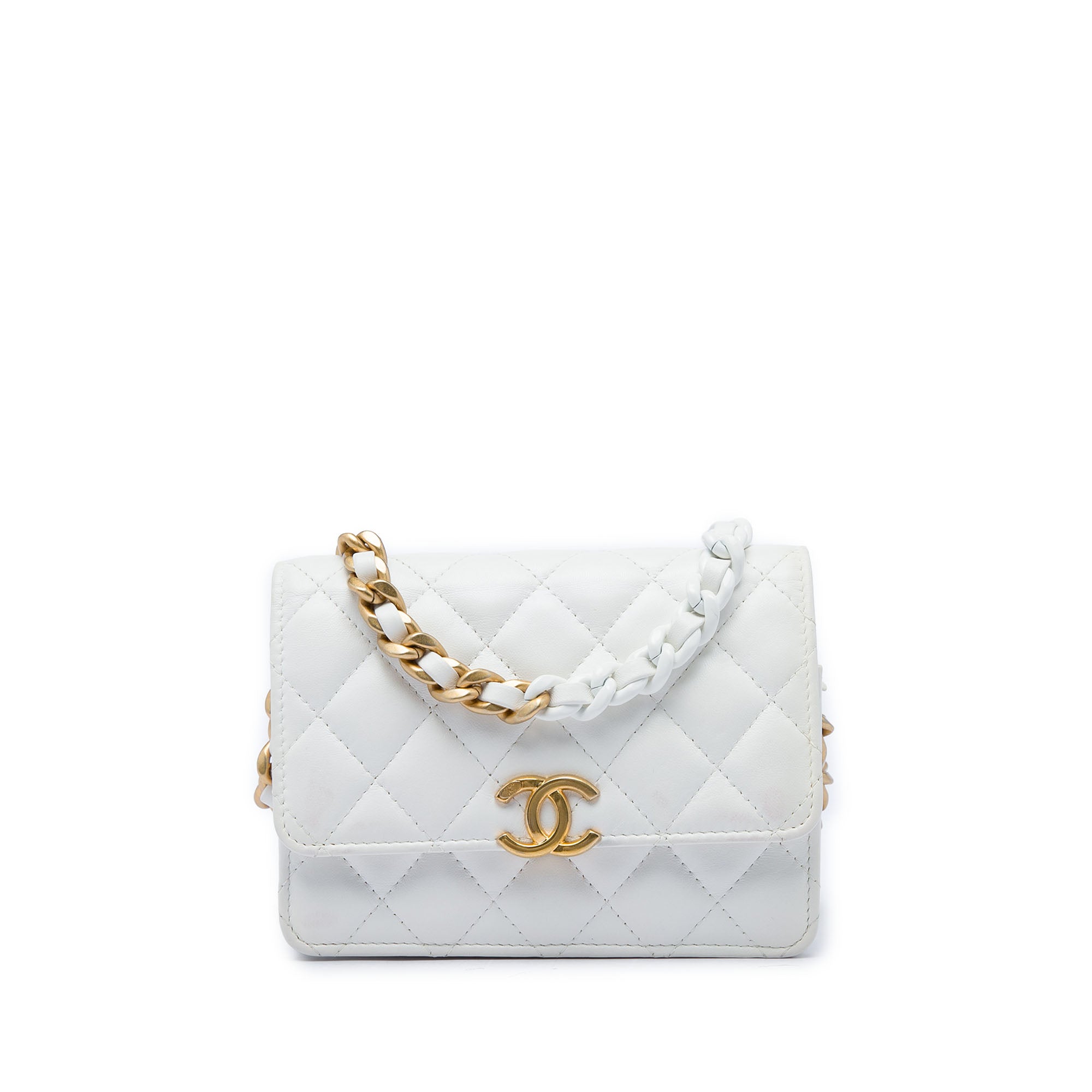 Chanel Quilted Lambskin Candy Chain Clutch with Chain - image 1