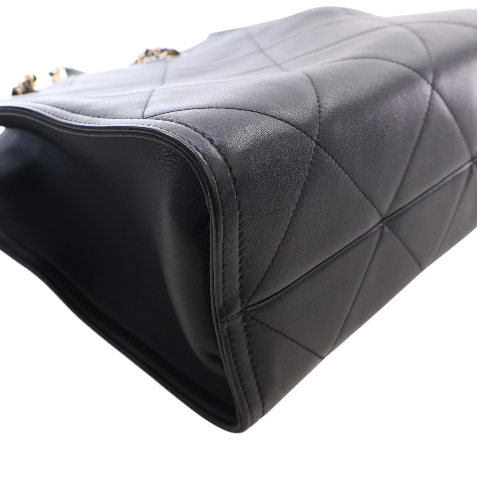 Chanel CC Quilted Lambskin Shopping Tote - image 10