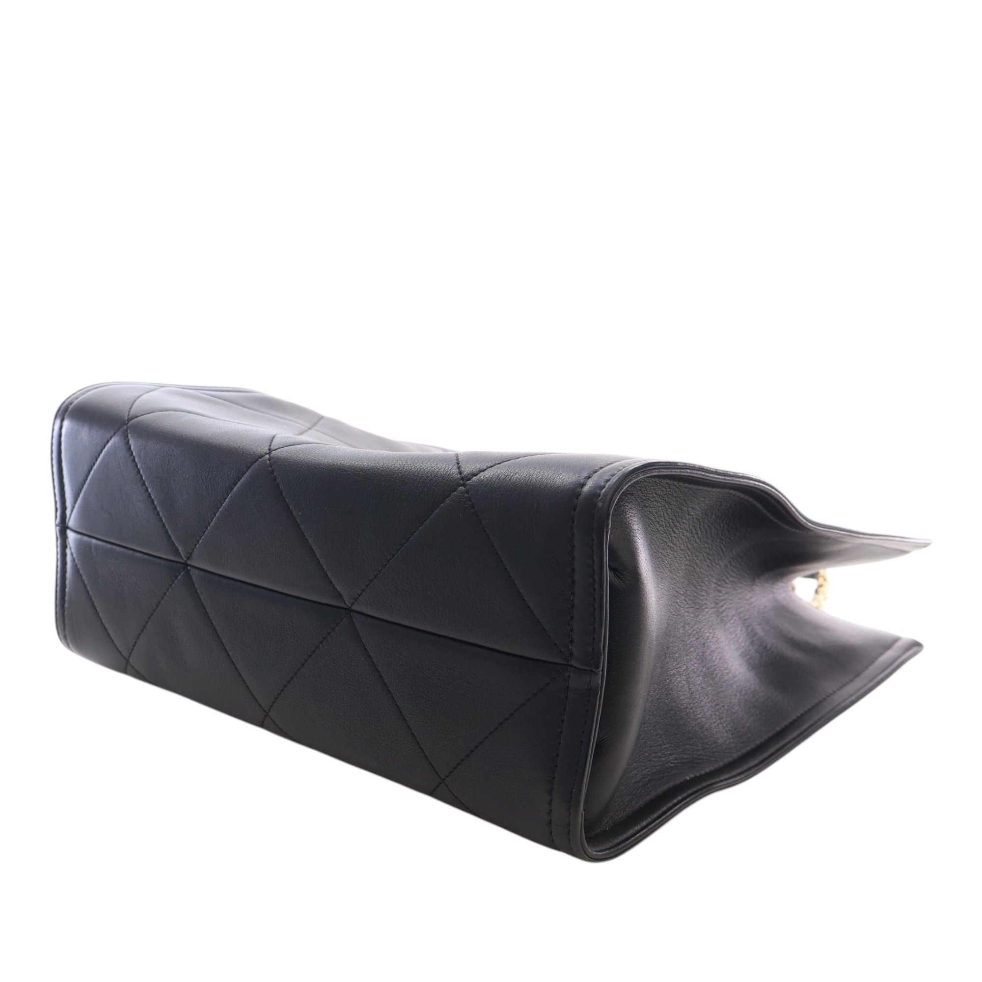 Chanel CC Quilted Lambskin Shopping Tote - image 13