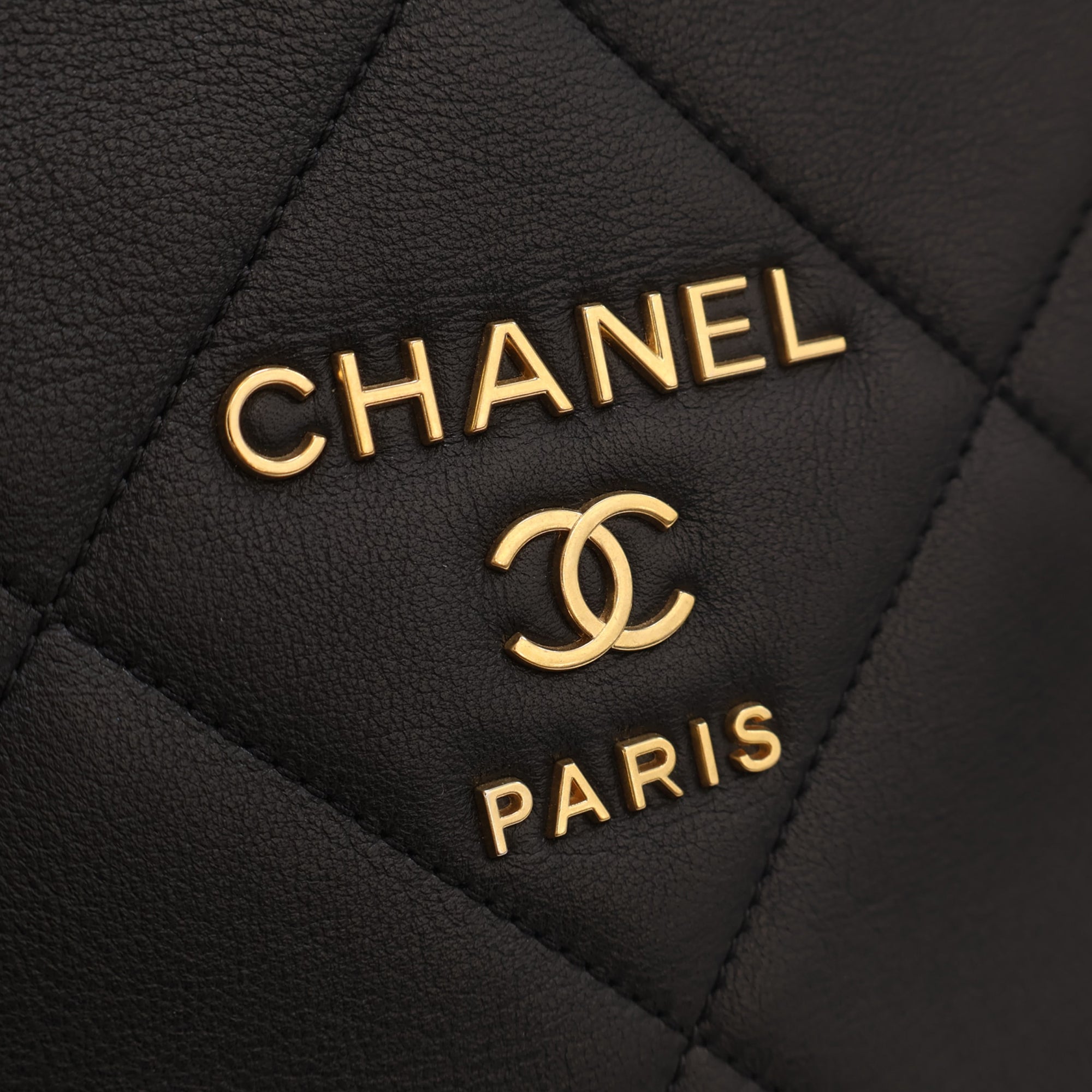 Chanel CC Quilted Lambskin Shopping Tote - image 6