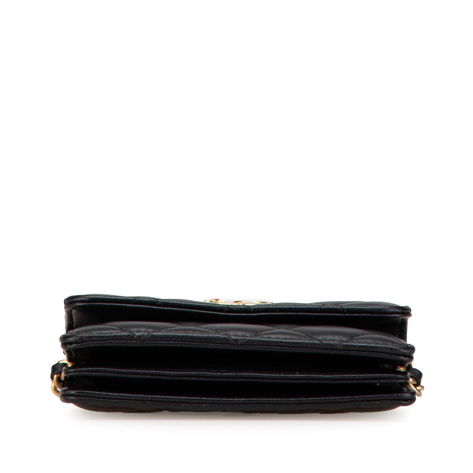 Chanel Quilted Lambskin Pearl Crown Clutch On Chain - image 3