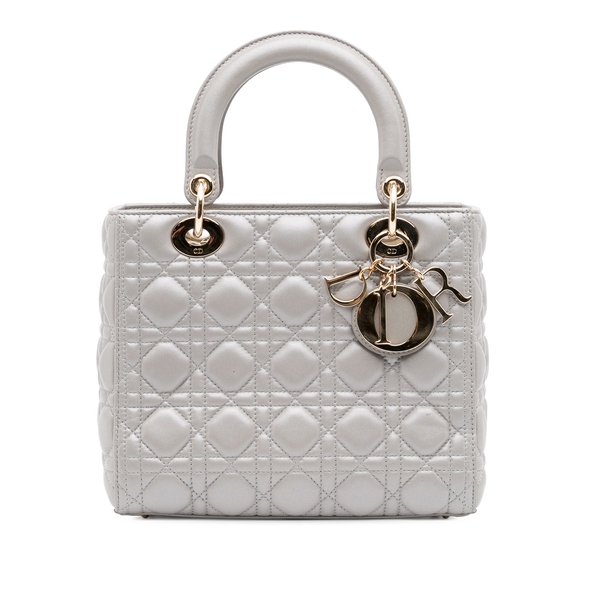 Dior Medium Lambskin Cannage Lady Dior - image 1