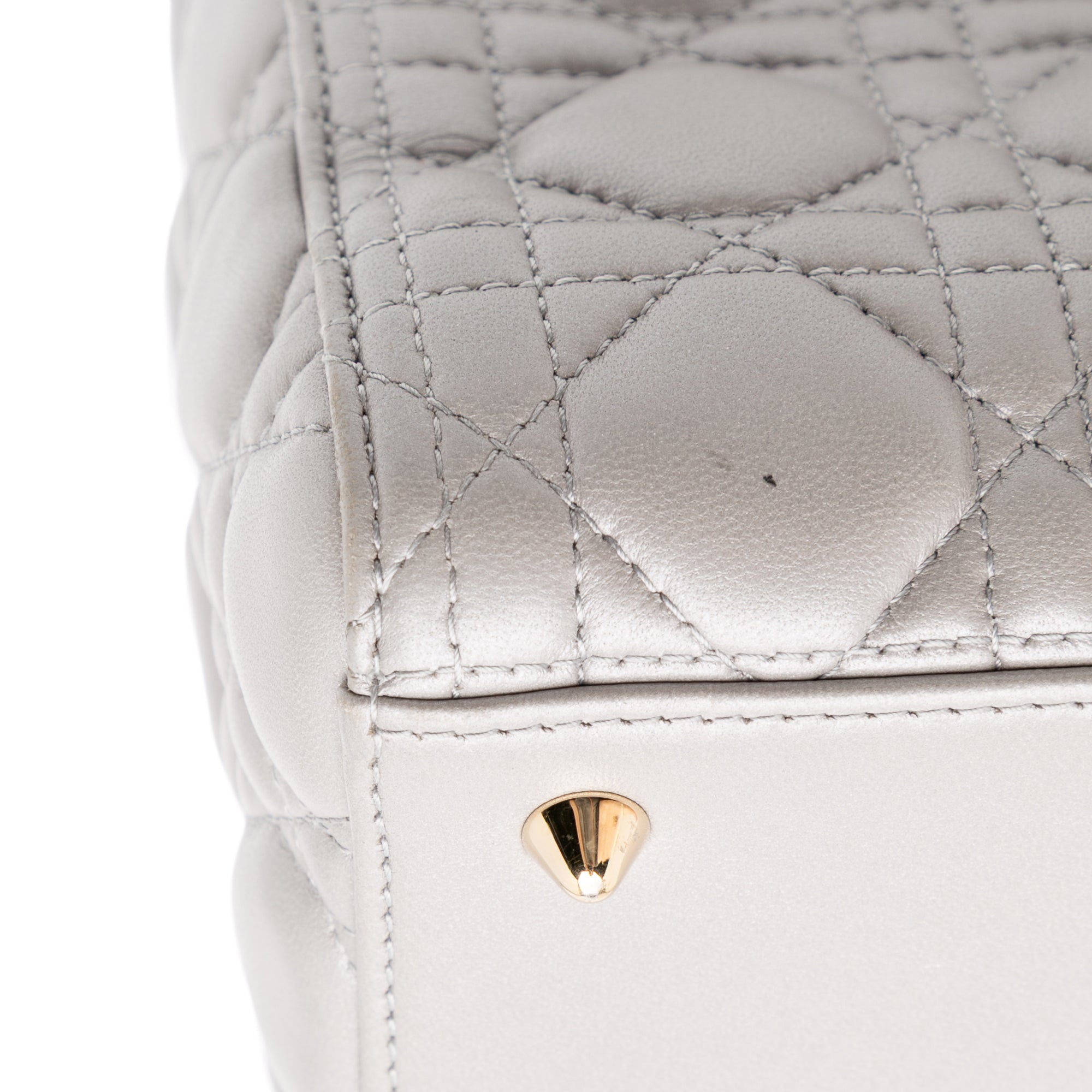 Dior Medium Lambskin Cannage Lady Dior - image 10