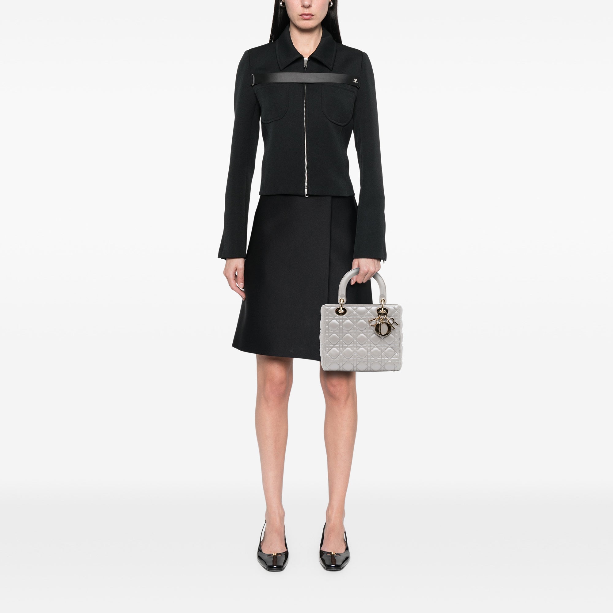 Dior Medium Lambskin Cannage Lady Dior - image 12