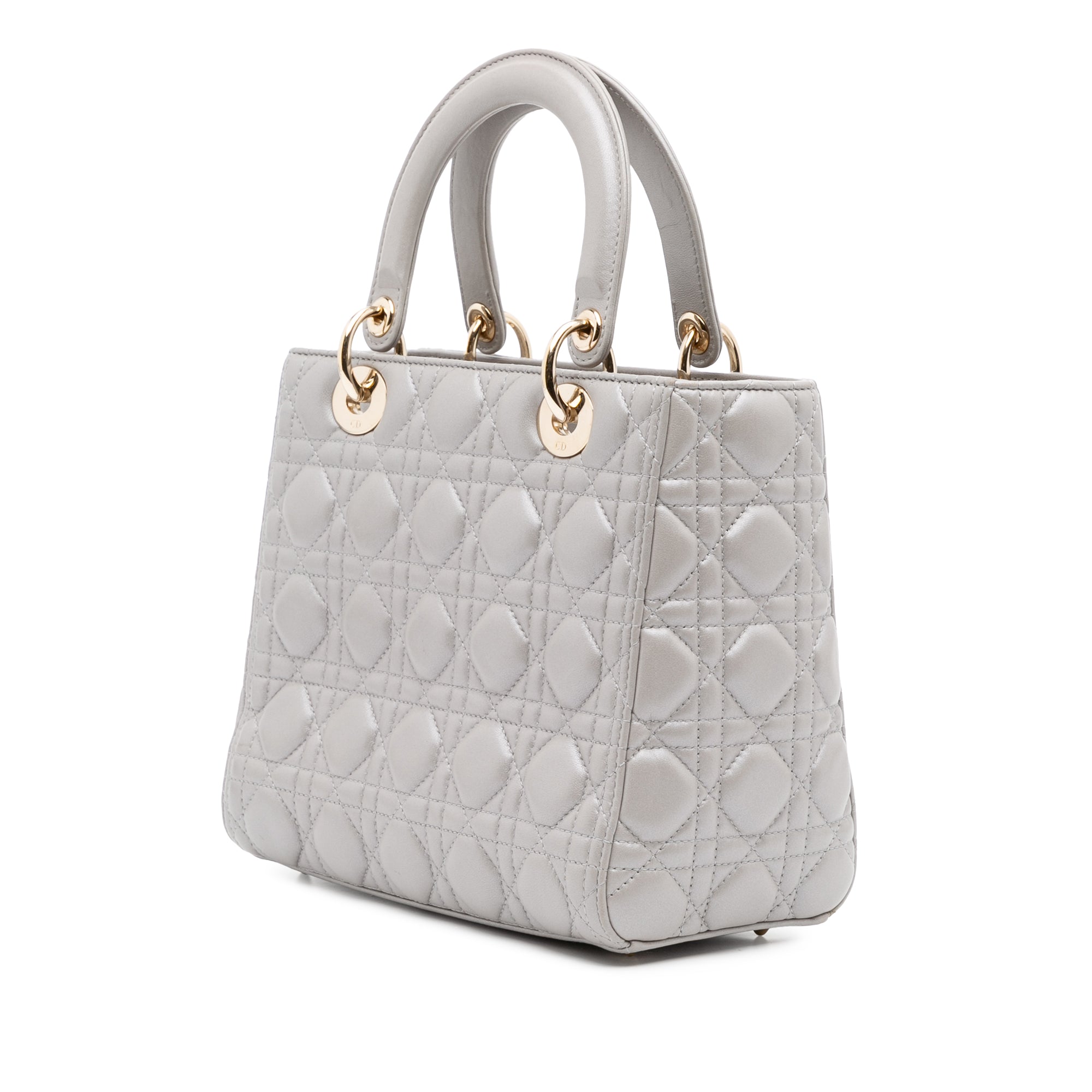 Dior Medium Lambskin Cannage Lady Dior - image 2