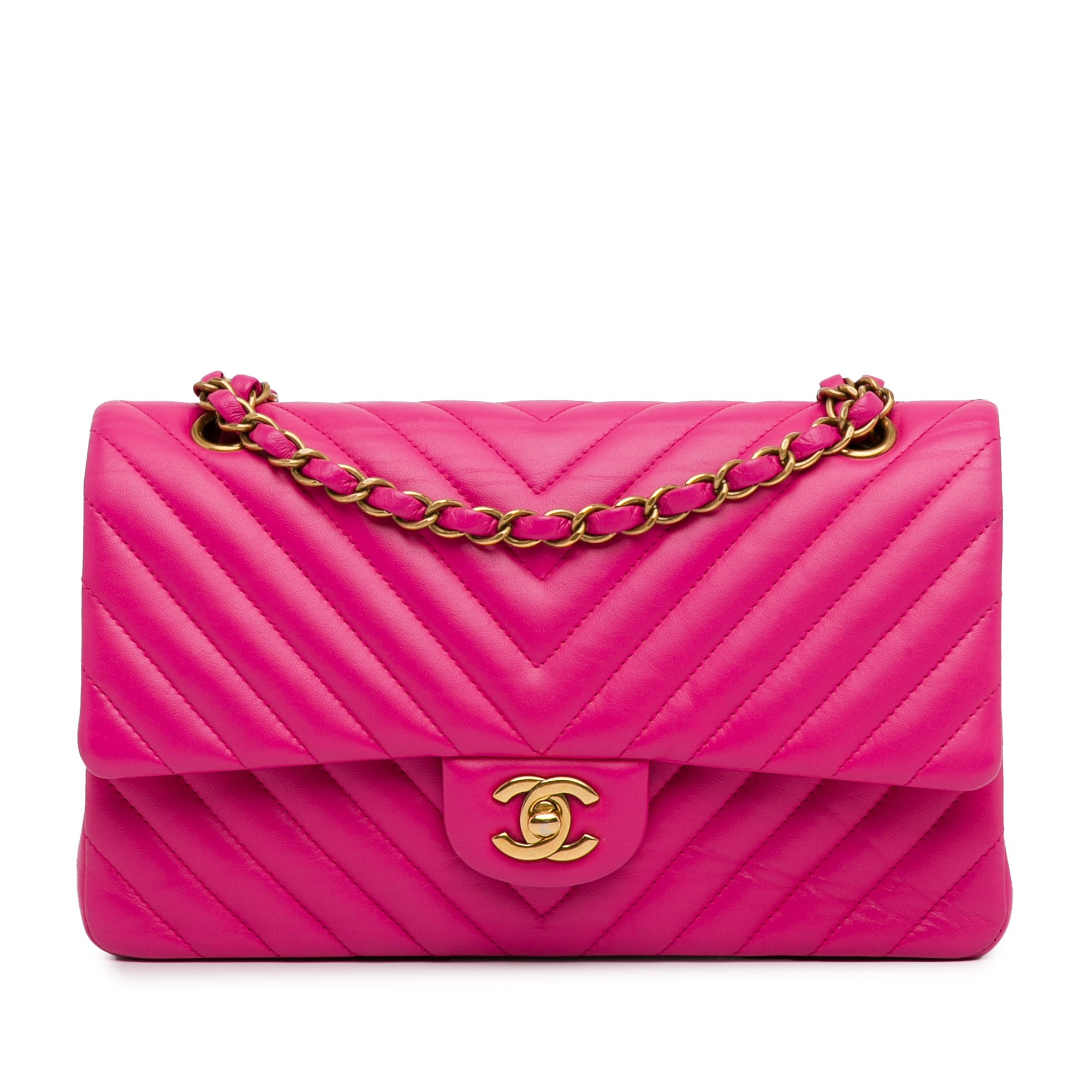 Chanel Medium Classic Chevron Lambskin Double Flap - image 1