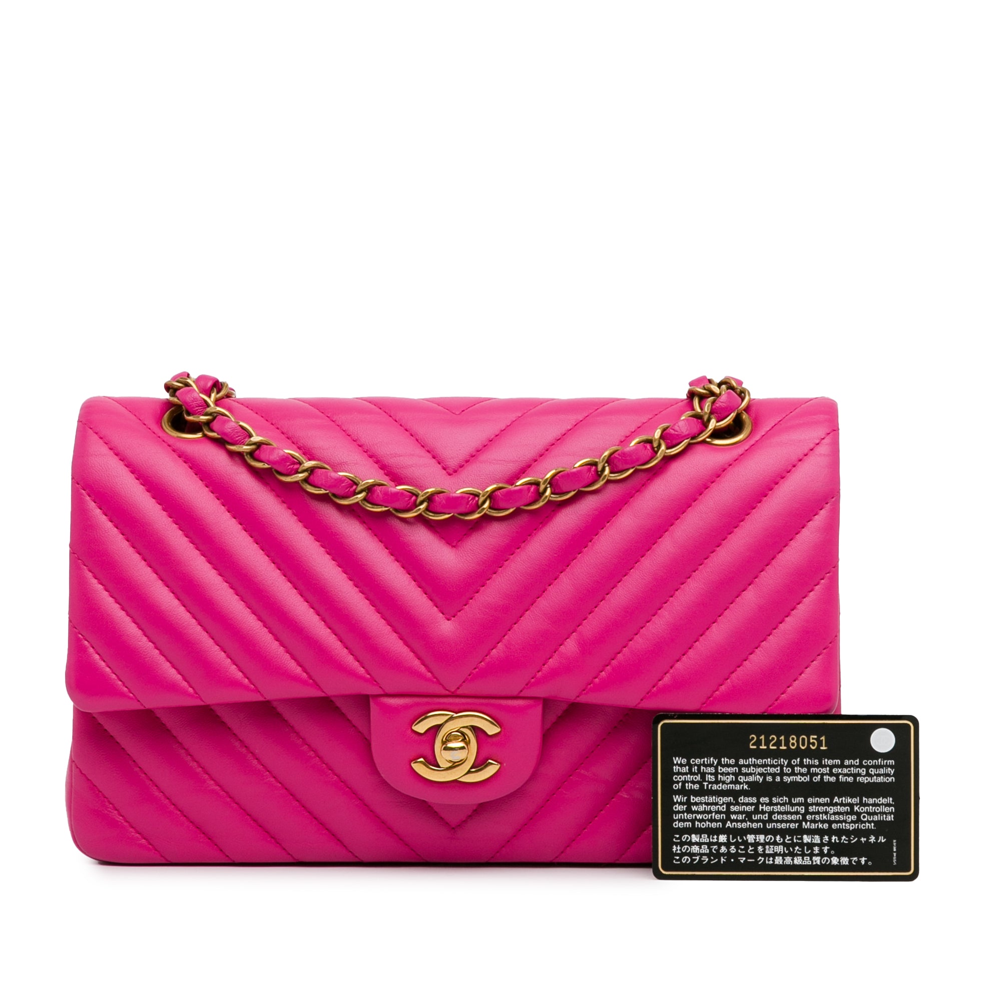 Chanel Medium Classic Chevron Lambskin Double Flap - image 10