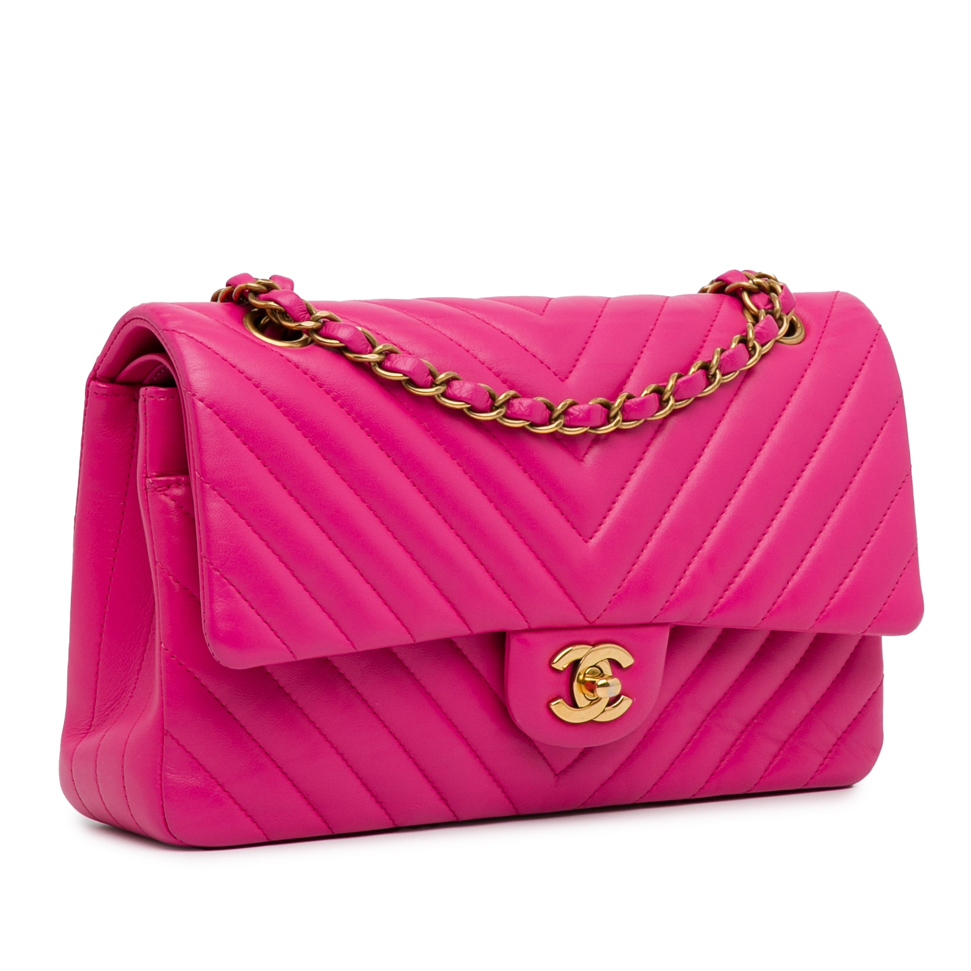 Chanel Medium Classic Chevron Lambskin Double Flap - image 2