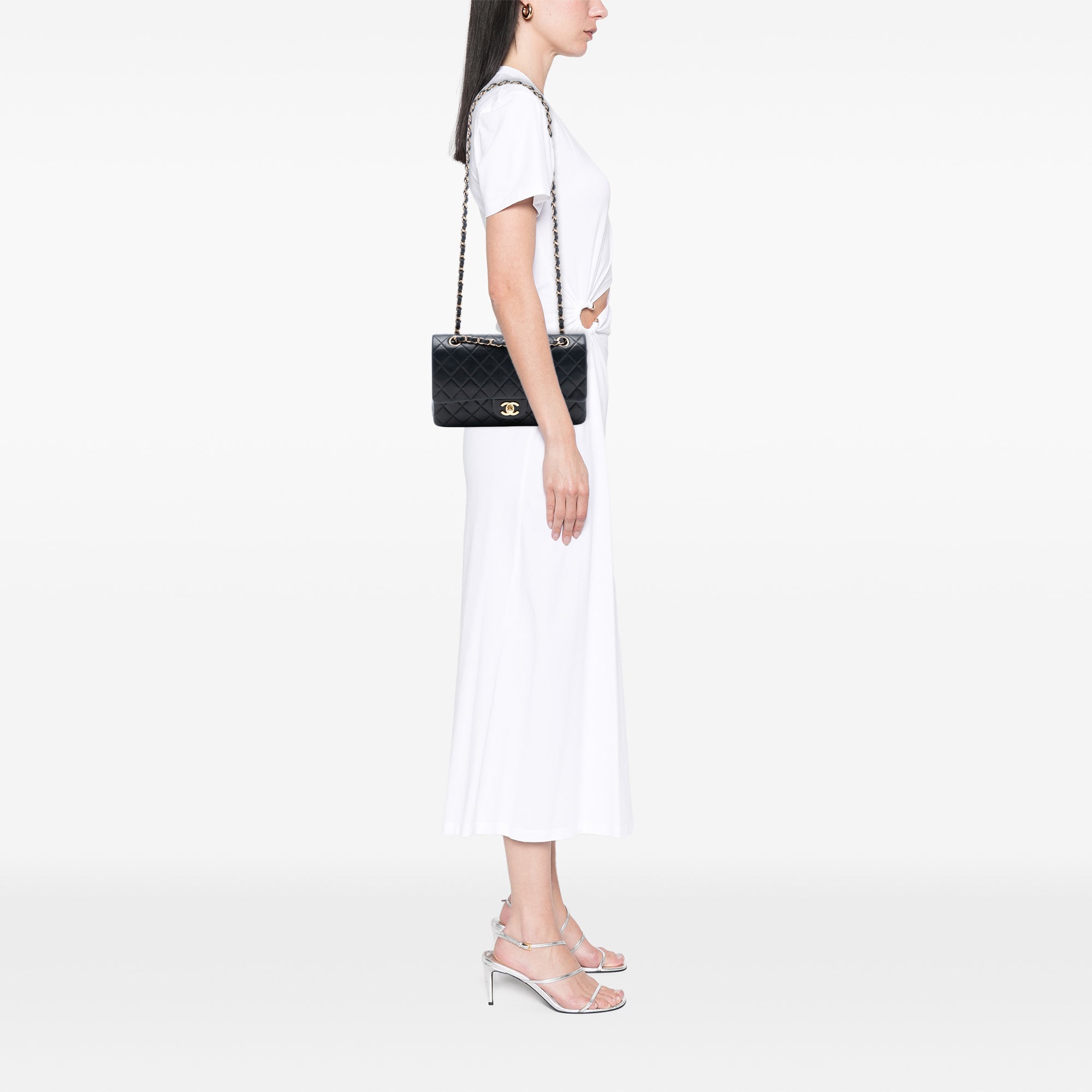 Chanel Medium Classic Lambskin Double Flap - image 7
