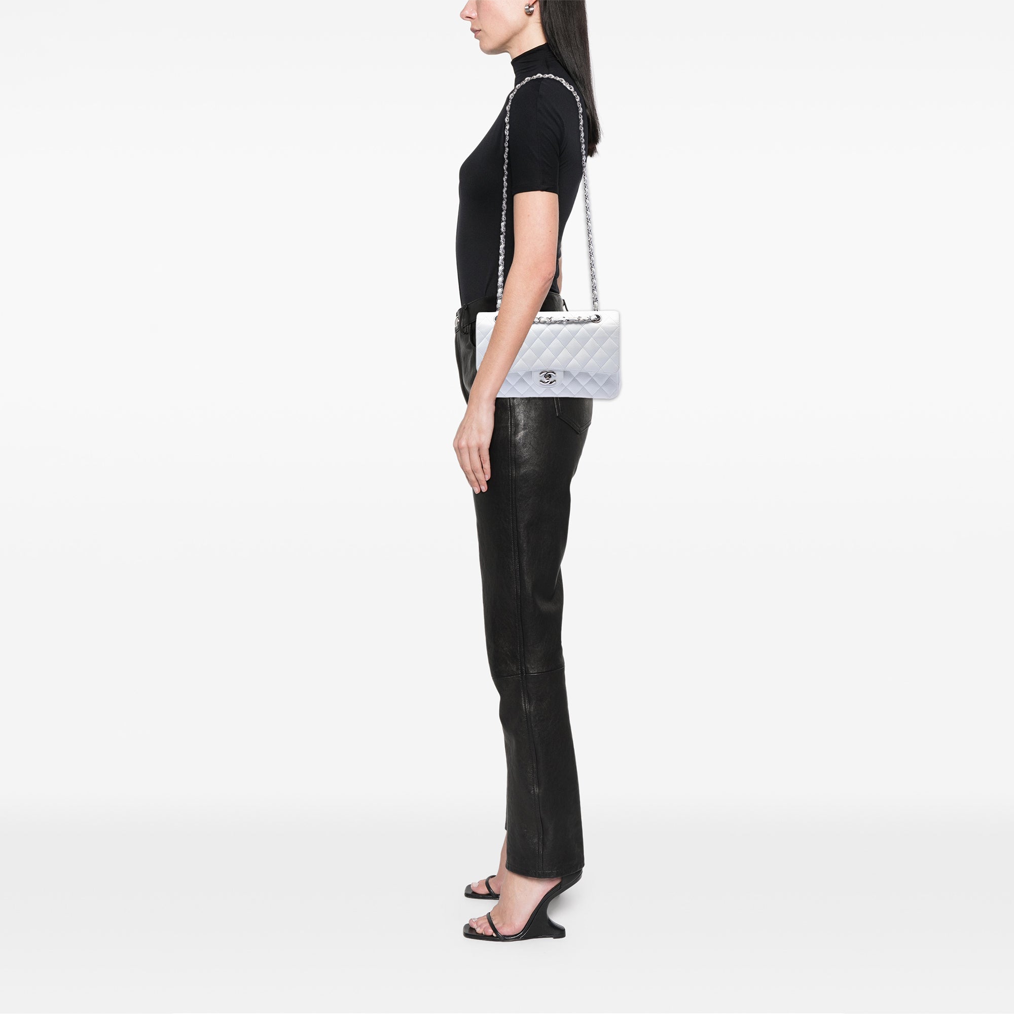 Chanel Medium Classic Caviar Double Flap - image 6