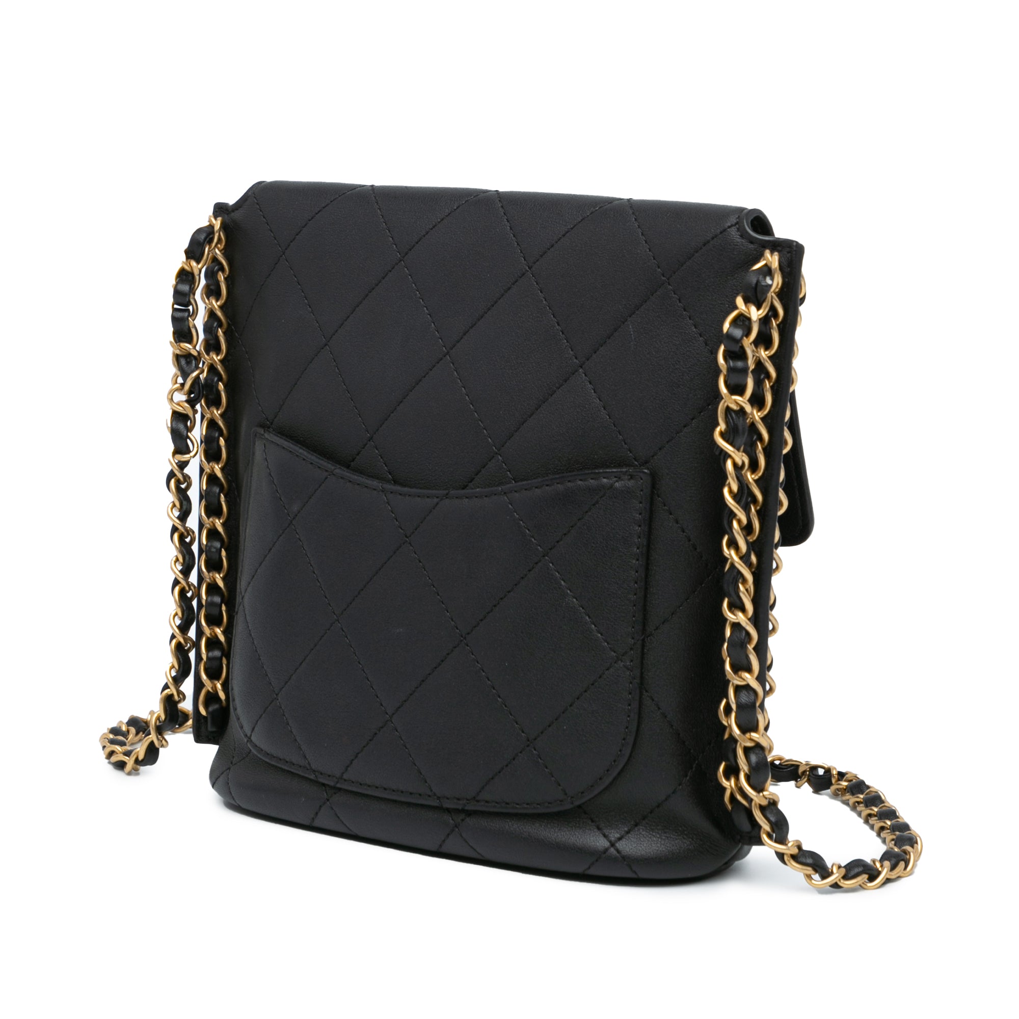 Chanel Small Quilted Calfskin Chain Hobo Flap - image 2