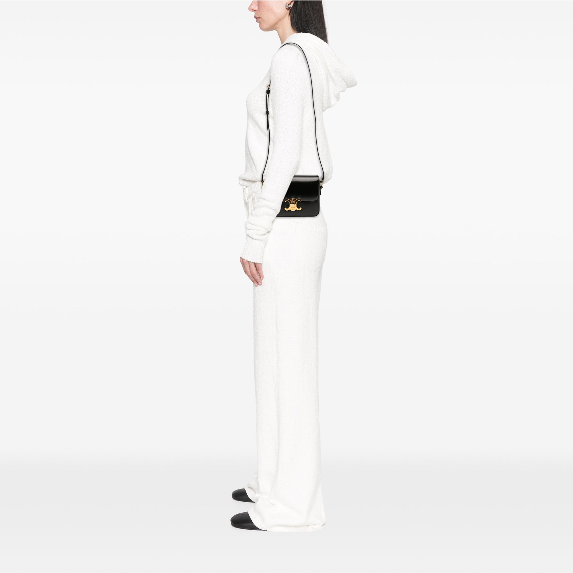 Celine Teen Shiny Calfskin Triomphe Crossbody - image 11