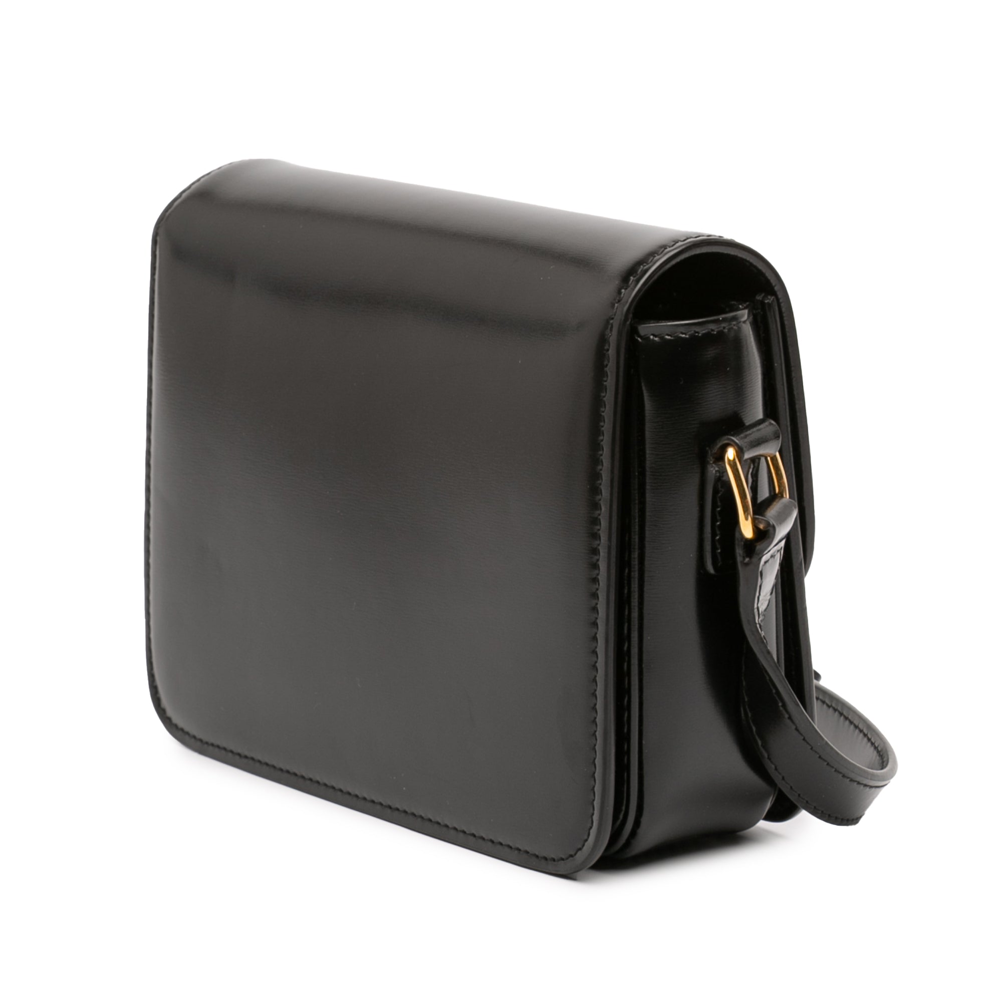 Celine Teen Shiny Calfskin Triomphe Crossbody - image 2