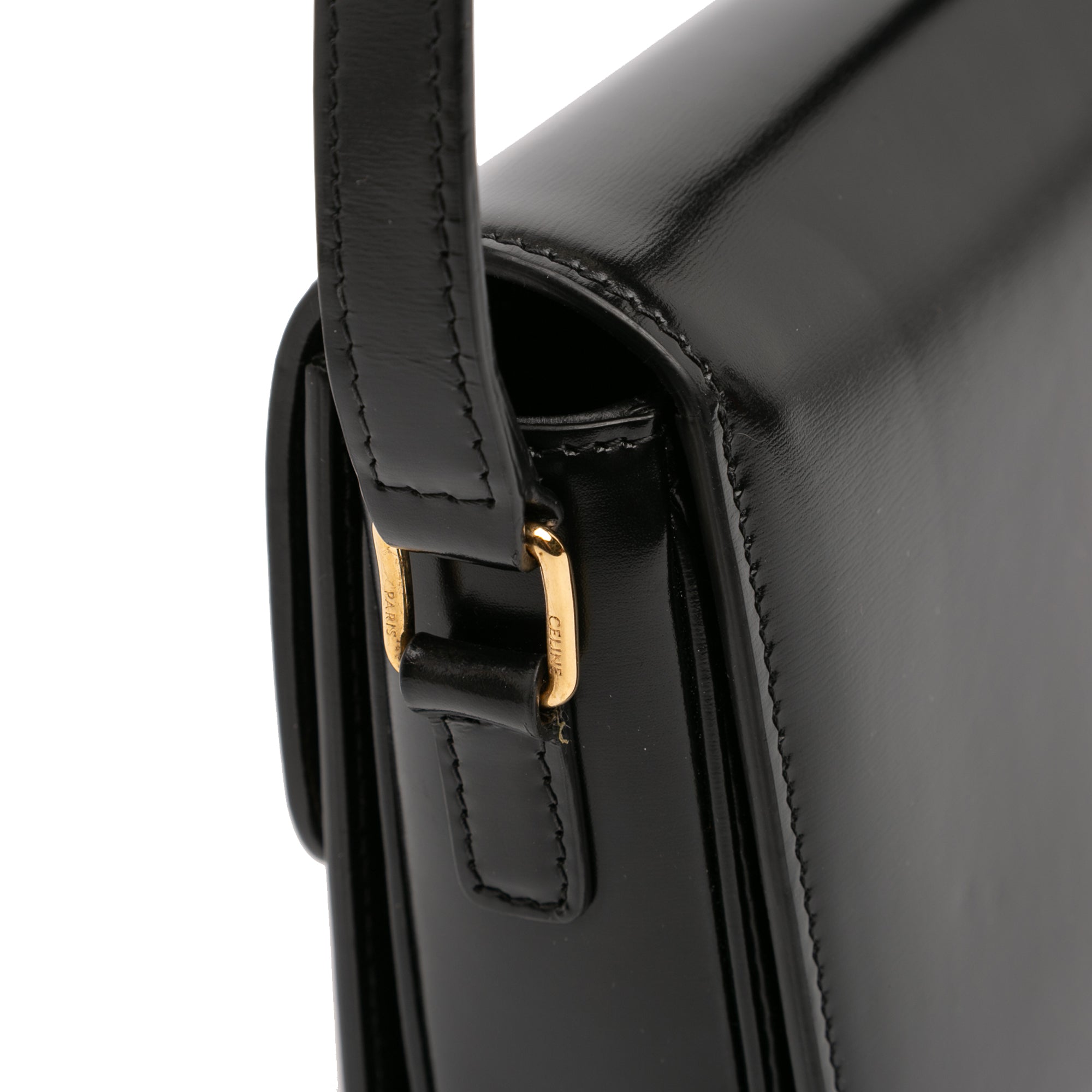 Celine Teen Shiny Calfskin Triomphe Crossbody - image 8