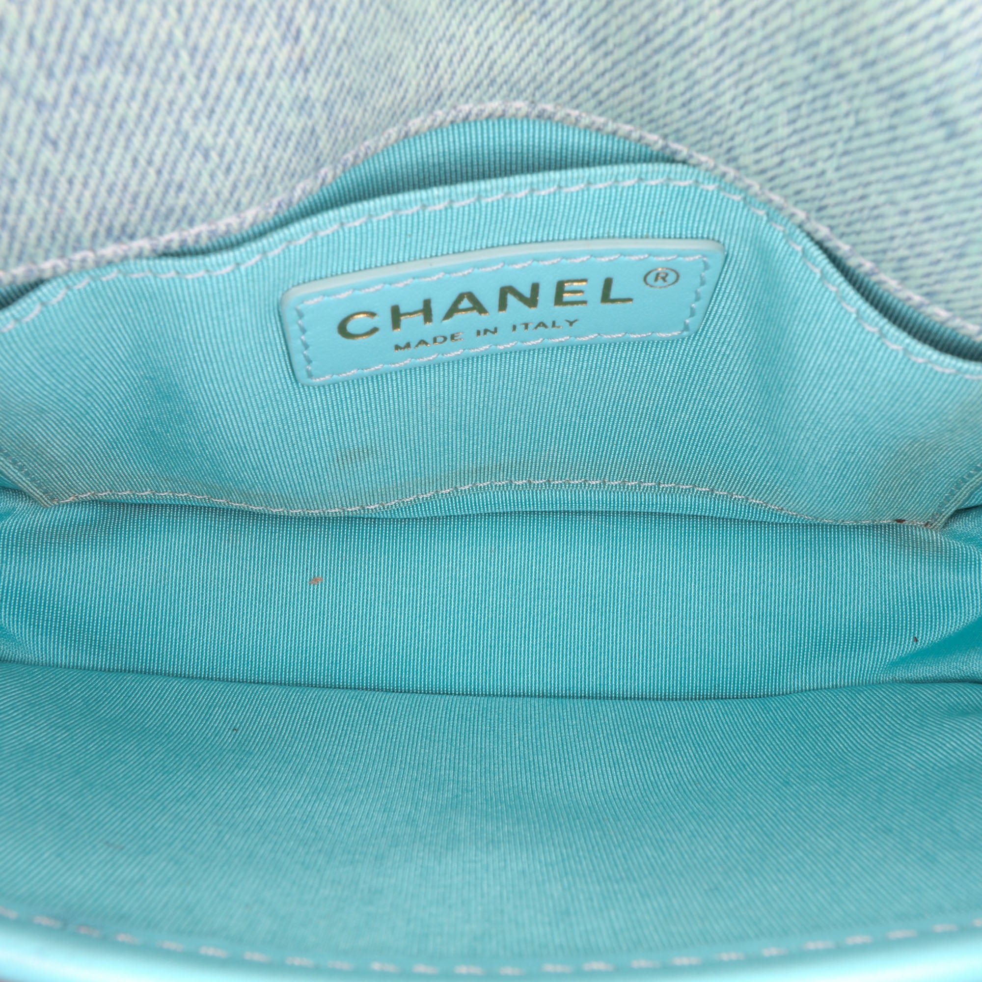 Chanel Mini CC Quilted Denim Messenger Flap - image 4