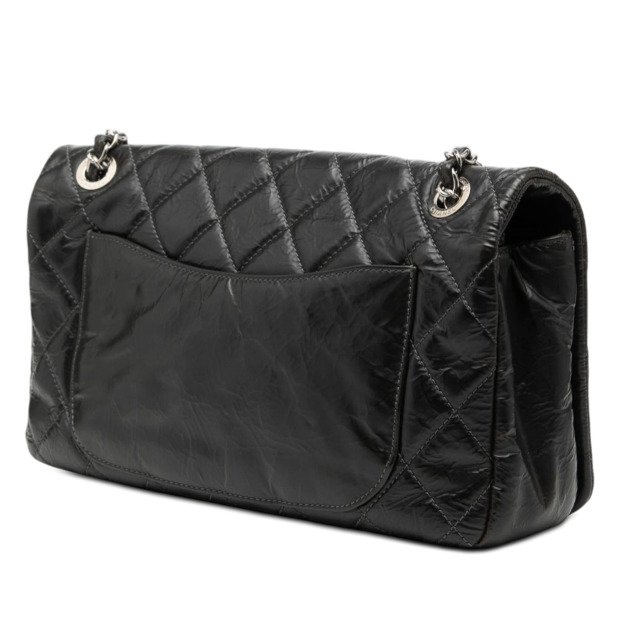 Chanel CC Glazed Quilted Calfskin Single Flap - image 2