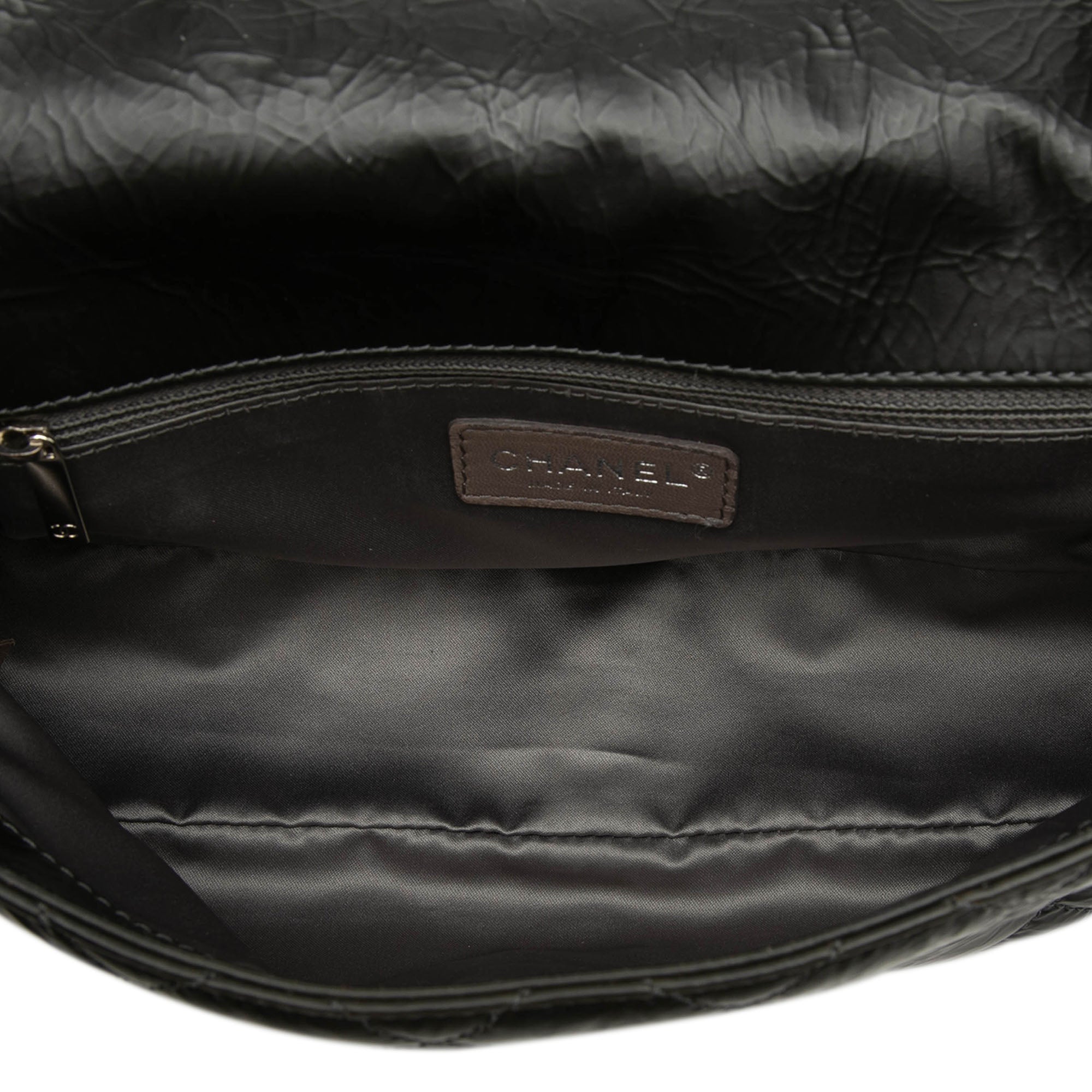 Chanel CC Glazed Quilted Calfskin Single Flap - image 4