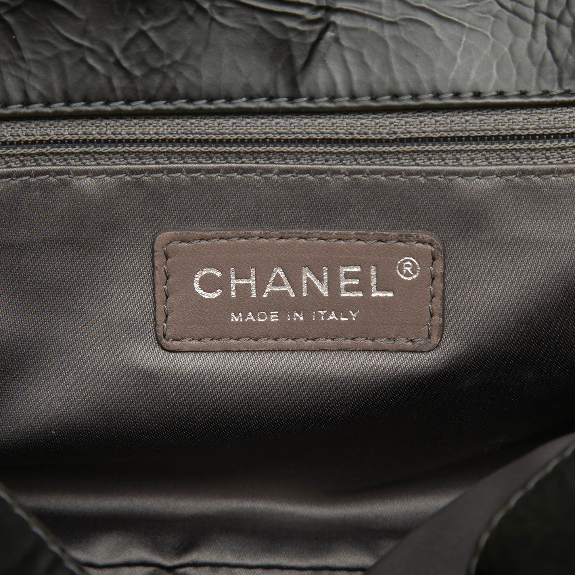 Chanel CC Glazed Quilted Calfskin Single Flap - image 5