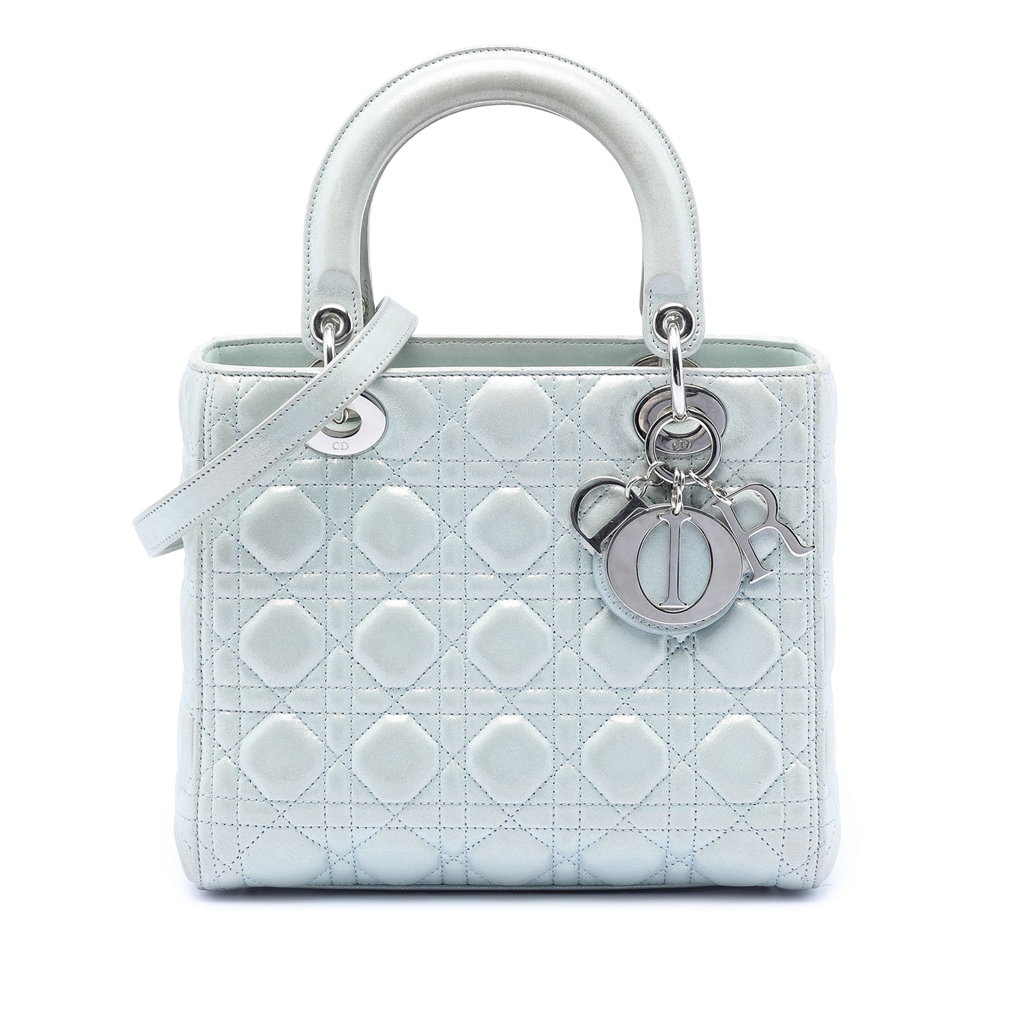 Dior Medium Iridescent Lambskin Cannage Lady Dior - image 1